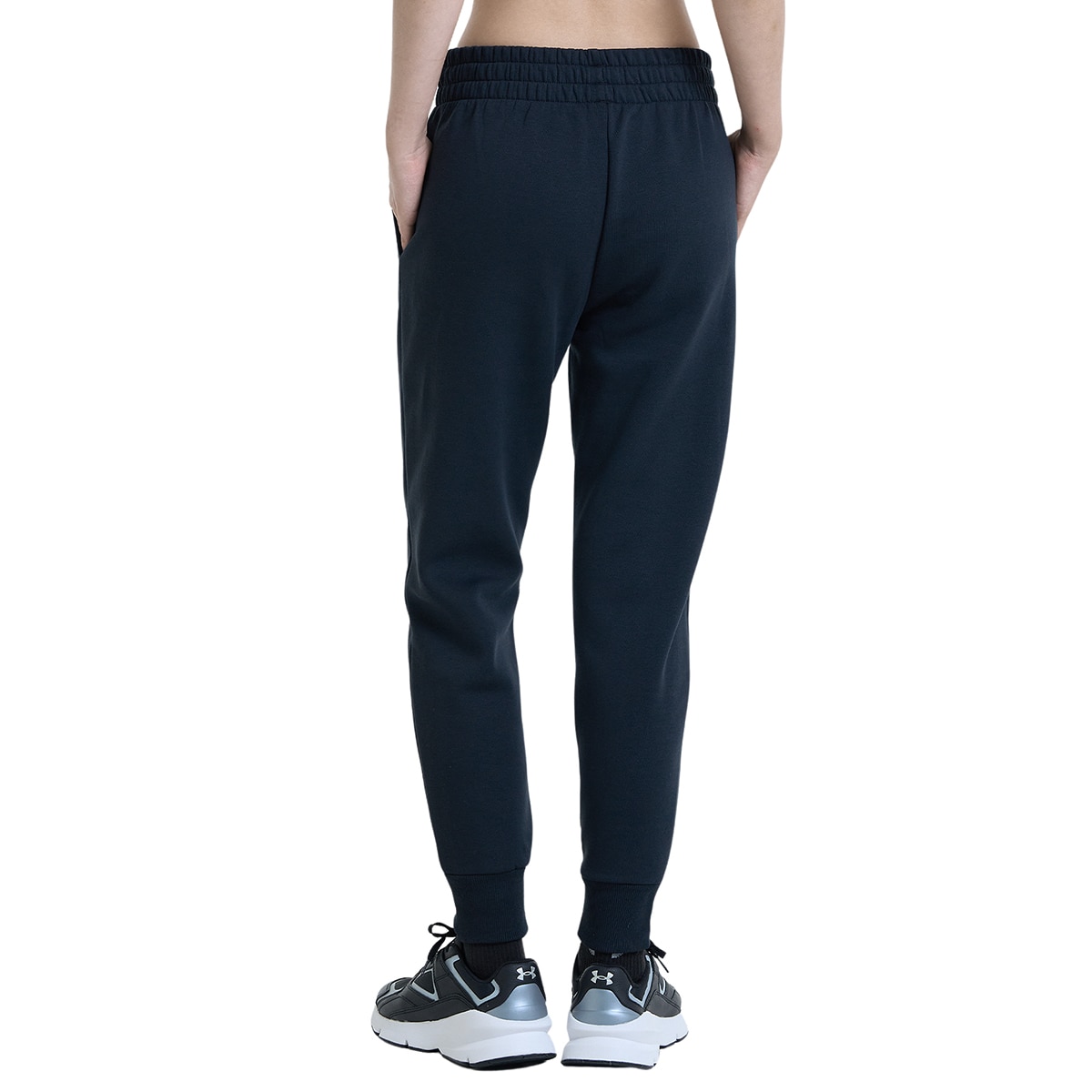 Calças de mulher Rival Fleece Under Armour Preto-2