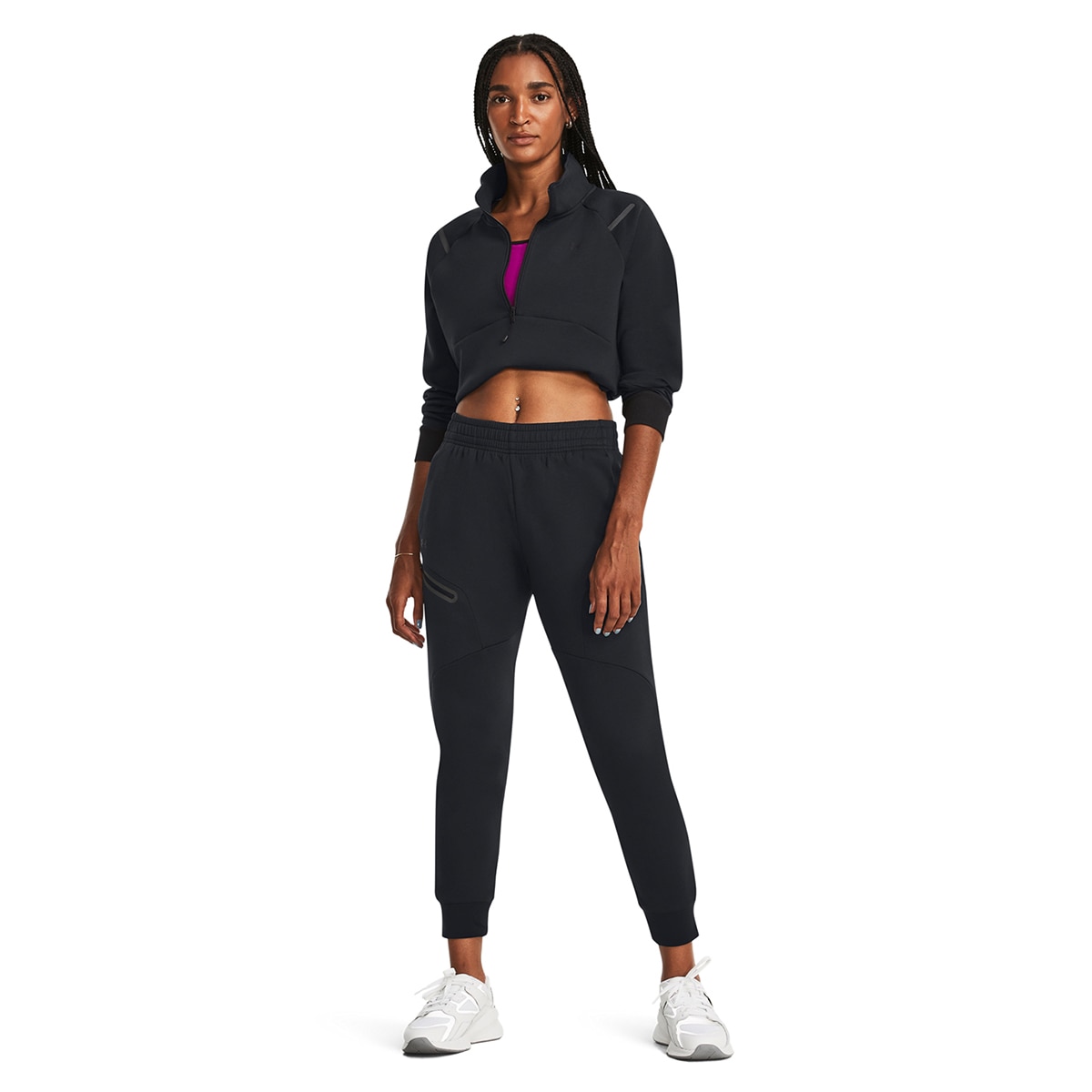 Calças de Mulher Unstoppable Fleece Preto-4