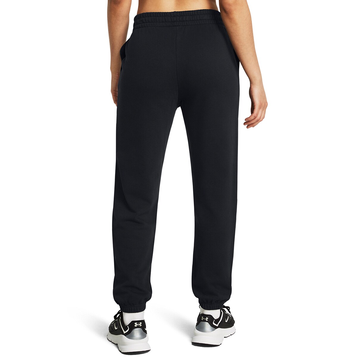 Calças Casual de Mulher Ua Rival Terry Jogger-Blk Preto-2