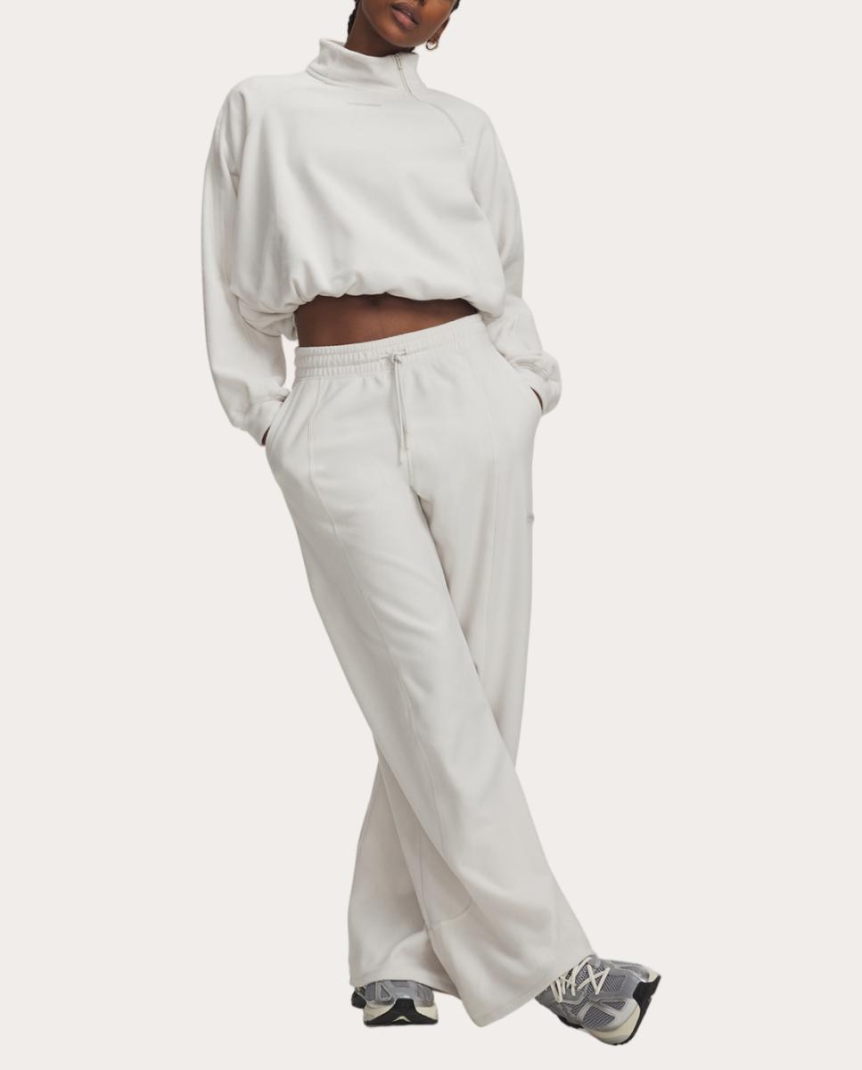 Pantalón de mujer UA Performance Fleece Pant Under Armour - Blanco Blanco-3