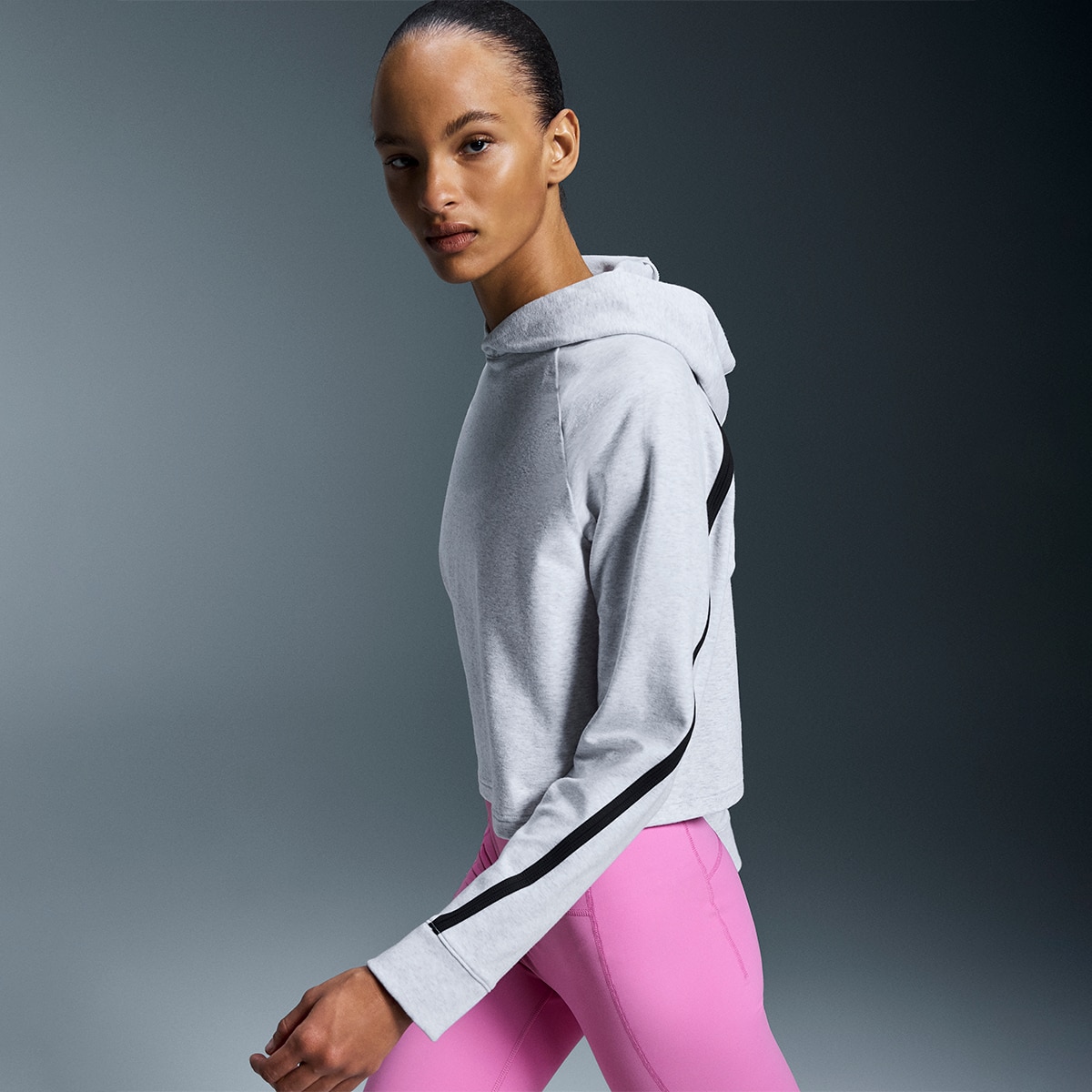 Sudadera de mujer Studio Hoodie On - Gris Gris-3