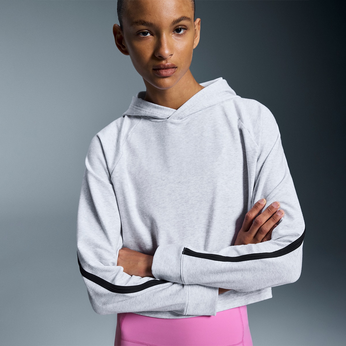 Sudadera de mujer Studio Hoodie On - Gris Gris-4