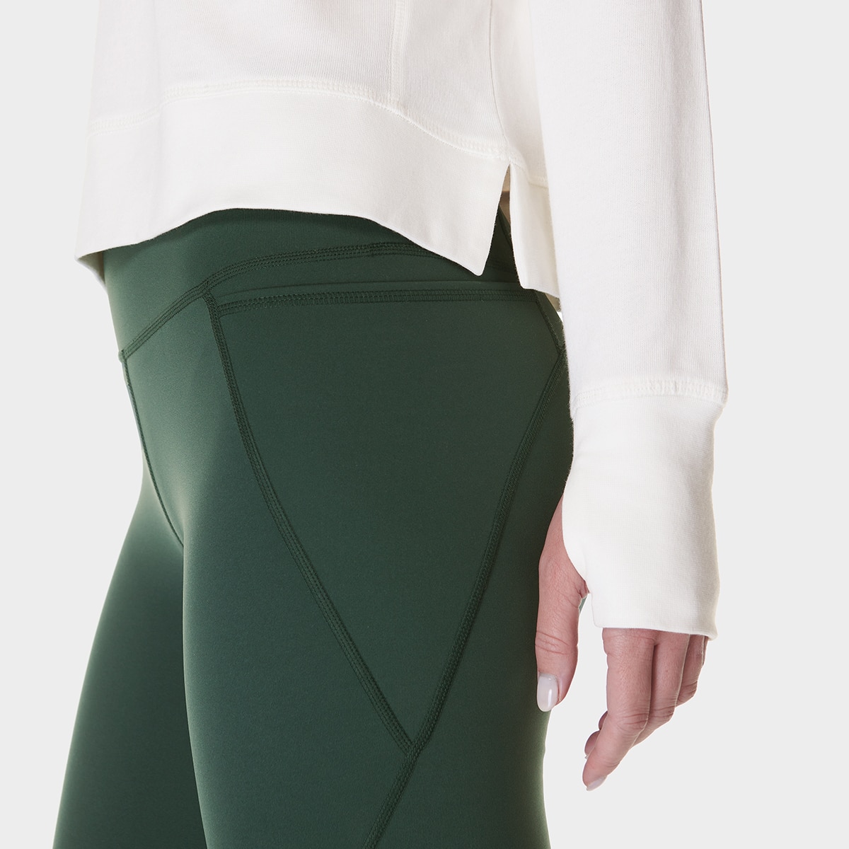 Sweatshirt de Mulher After Class Crop Sweatshirt Branco-4