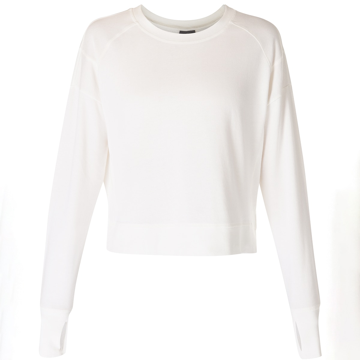 Sweatshirt de Mulher After Class Crop Sweatshirt Branco-5