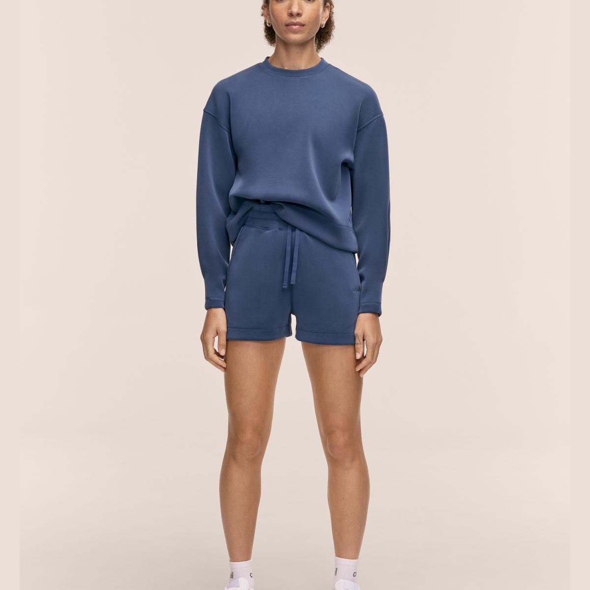 Sweatshirt de Mulher Peachy Azul-escuro-4