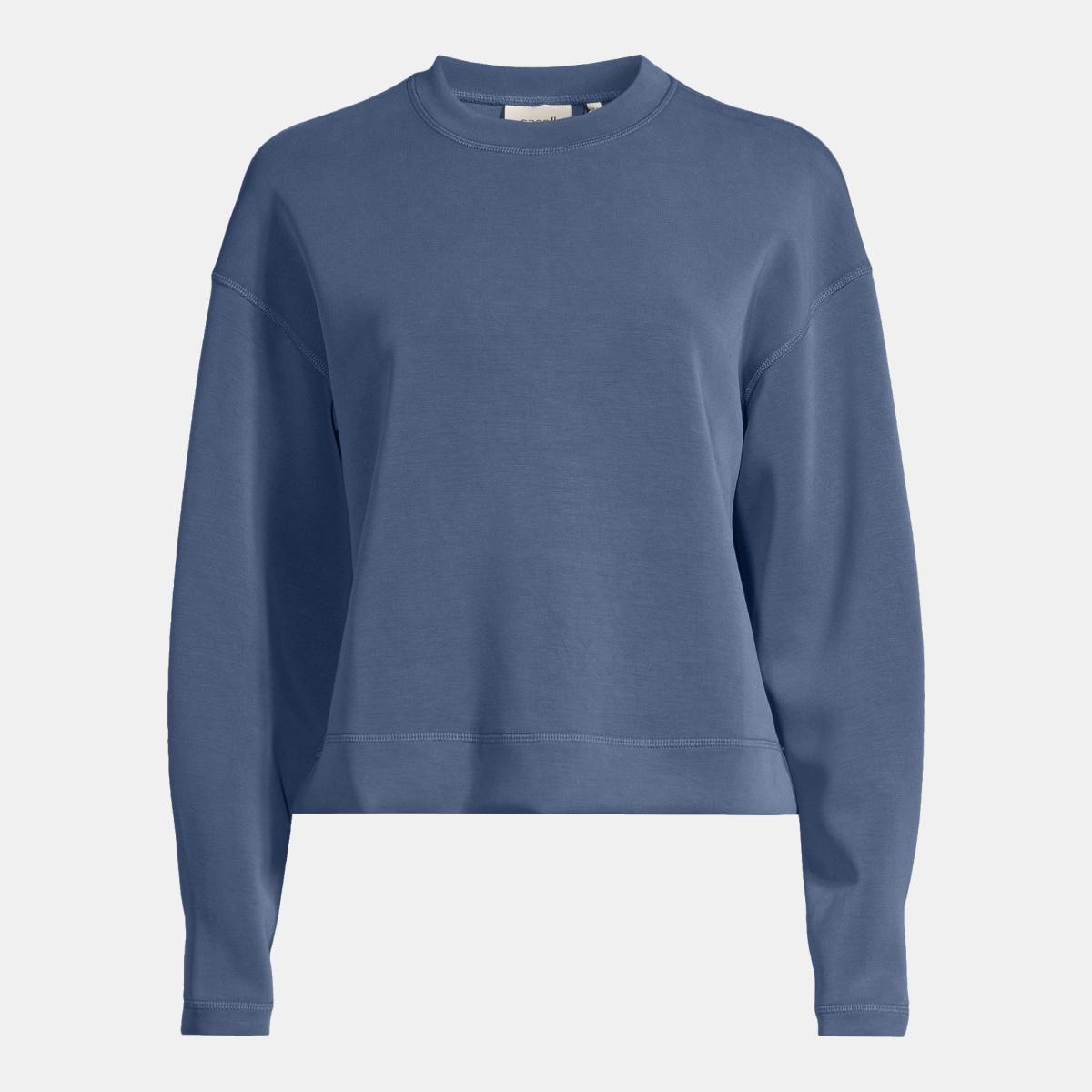 Sweatshirt de Mulher Peachy Azul-escuro-5