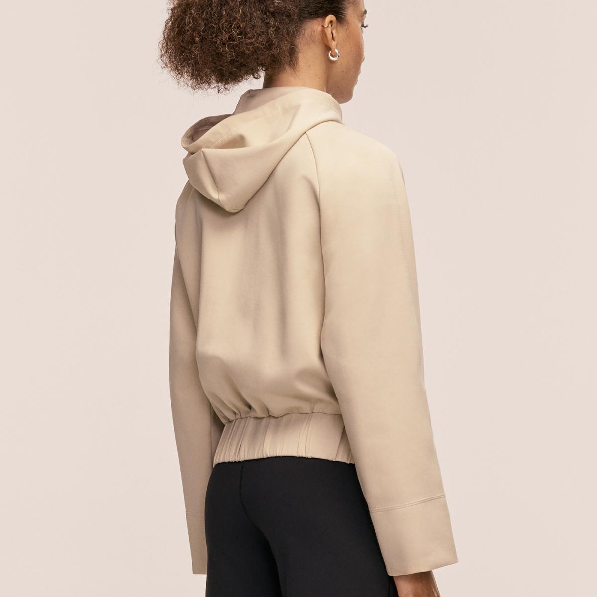 Casaco Aria Zip Bege-2