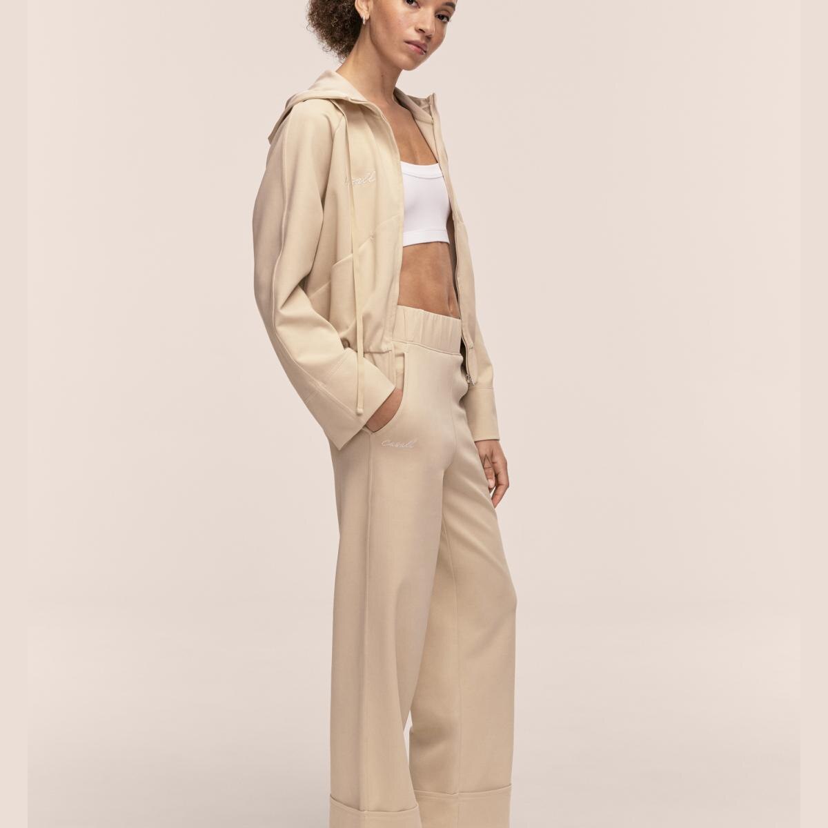 Casaco Aria Zip Bege-3