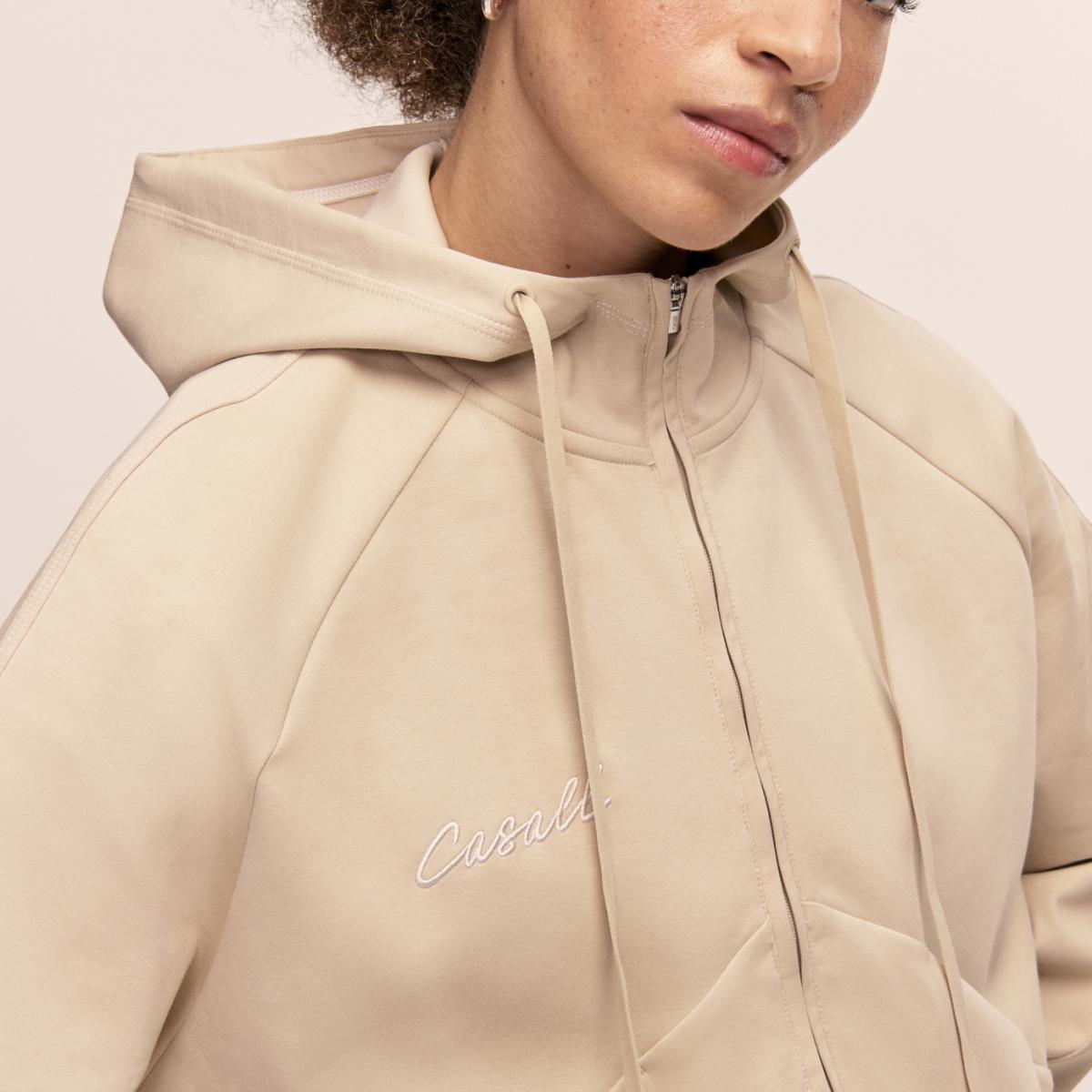 Casaco Aria Zip Bege-4