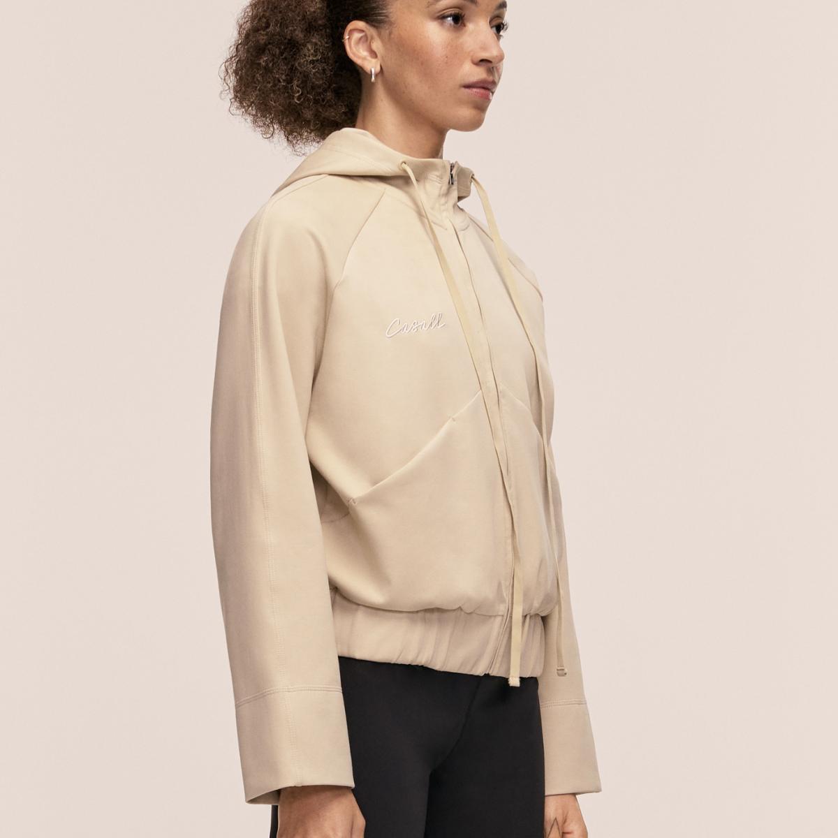 Casaco Aria Zip Bege-5