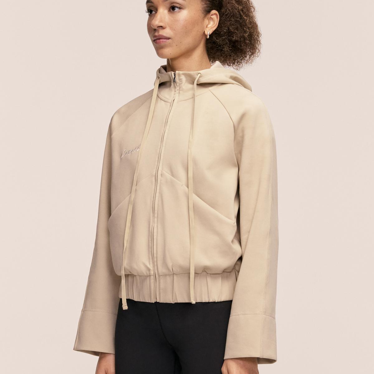 Casaco Aria Zip Bege-6