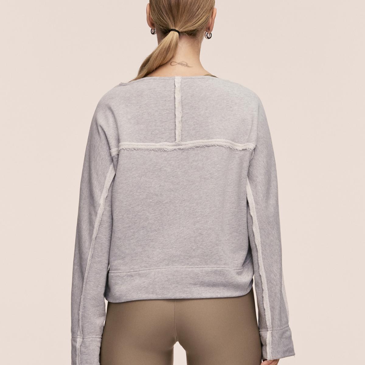 Sweatshirt de Mulher Reversed Cinzento-vigoré-2