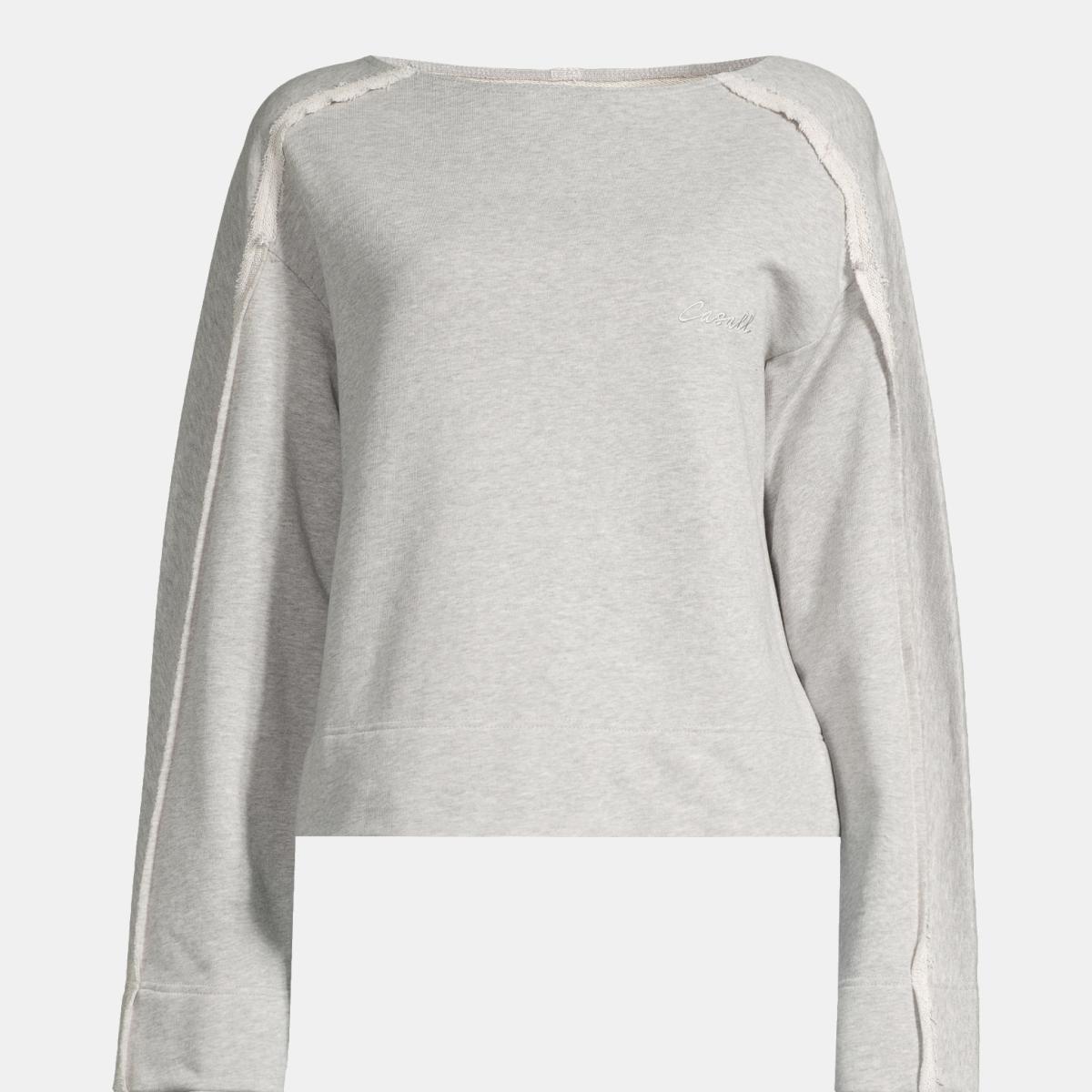 Sweatshirt de Mulher Reversed Cinzento-vigoré-7