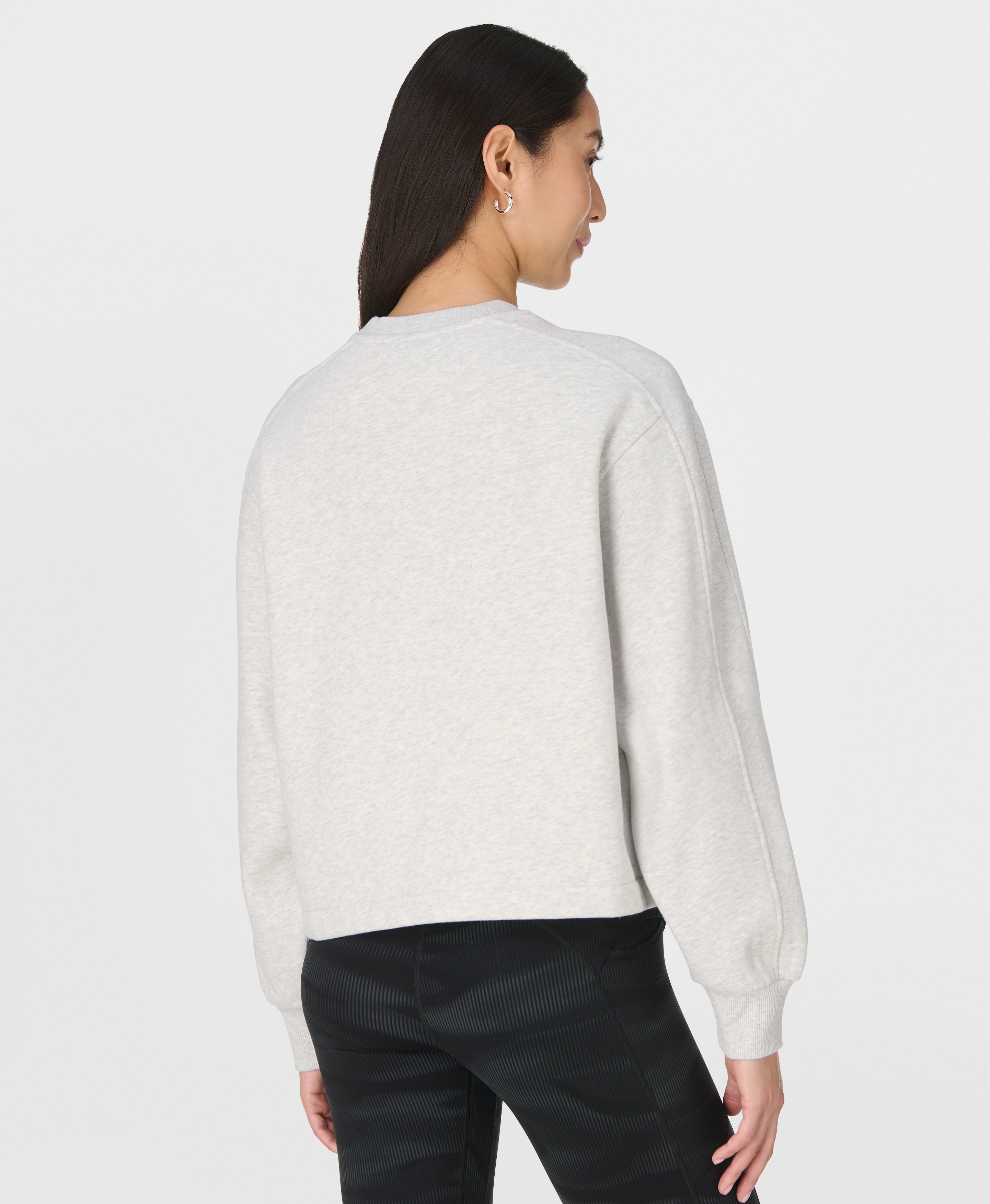Sweatshirt de Mulher Premium Brushed Crew Bege-2