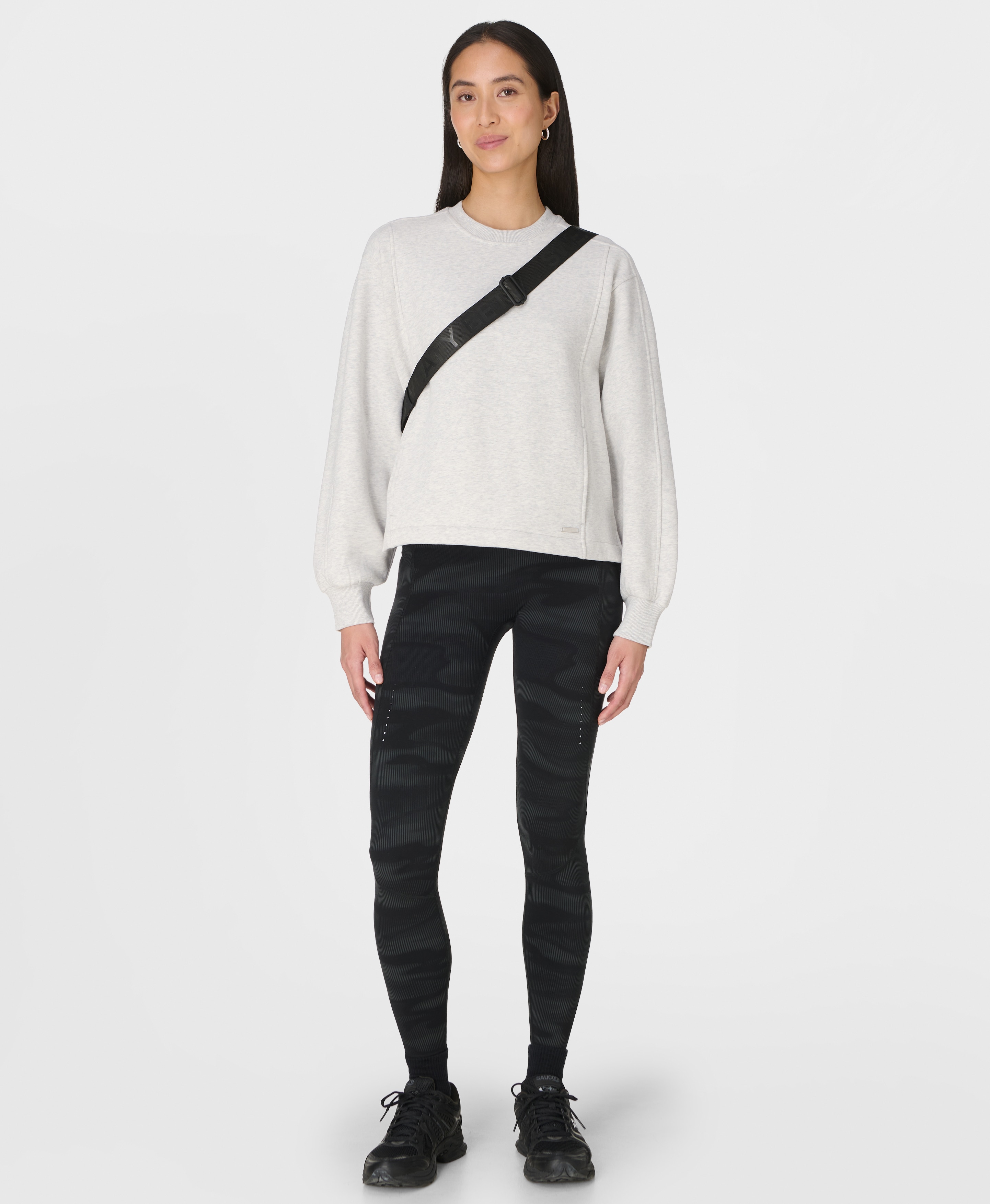 Sweatshirt de Mulher Premium Brushed Crew Bege-6