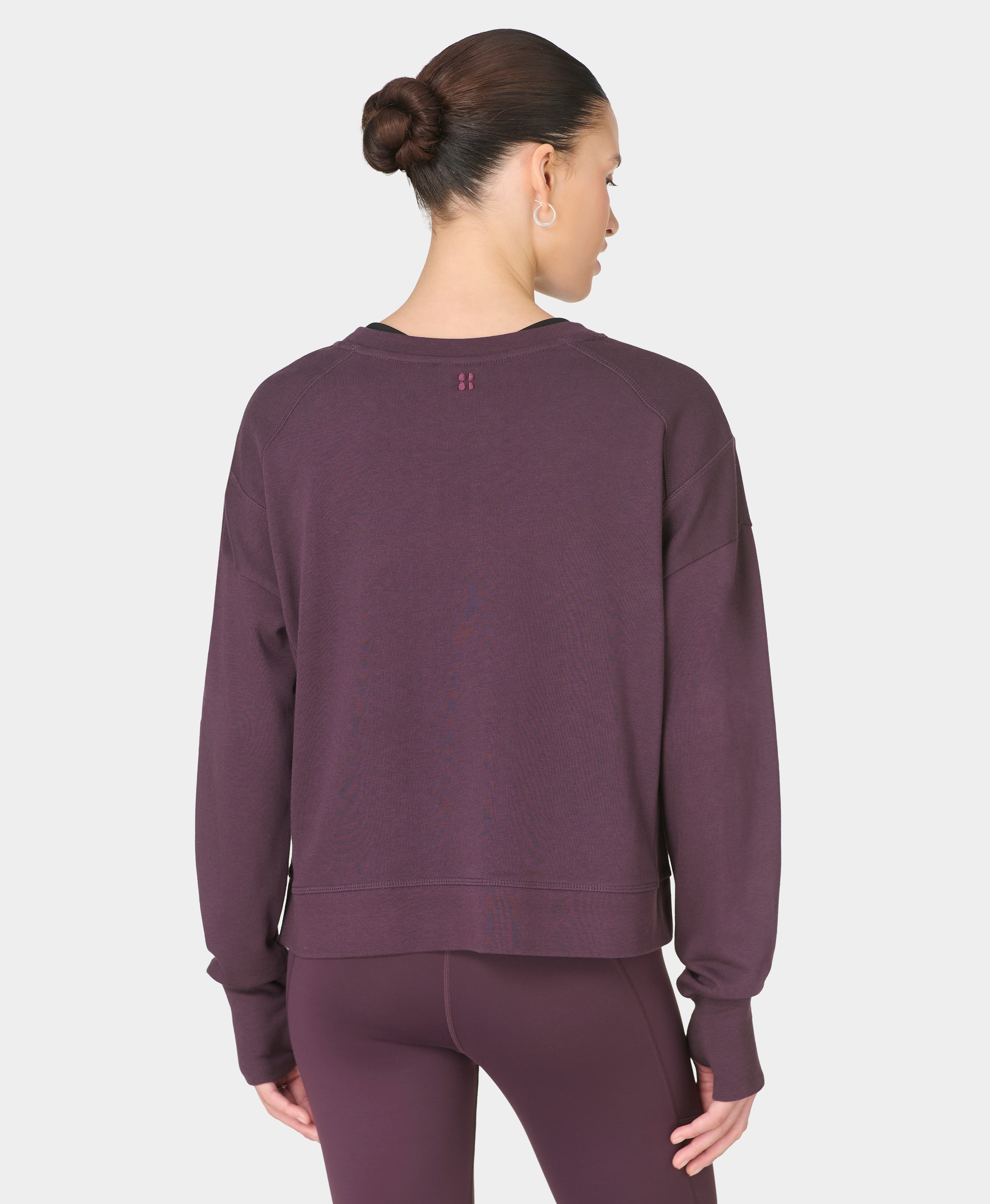 Sweatshirts de Mulher After Class Crop Sweatshirt Roxo-2