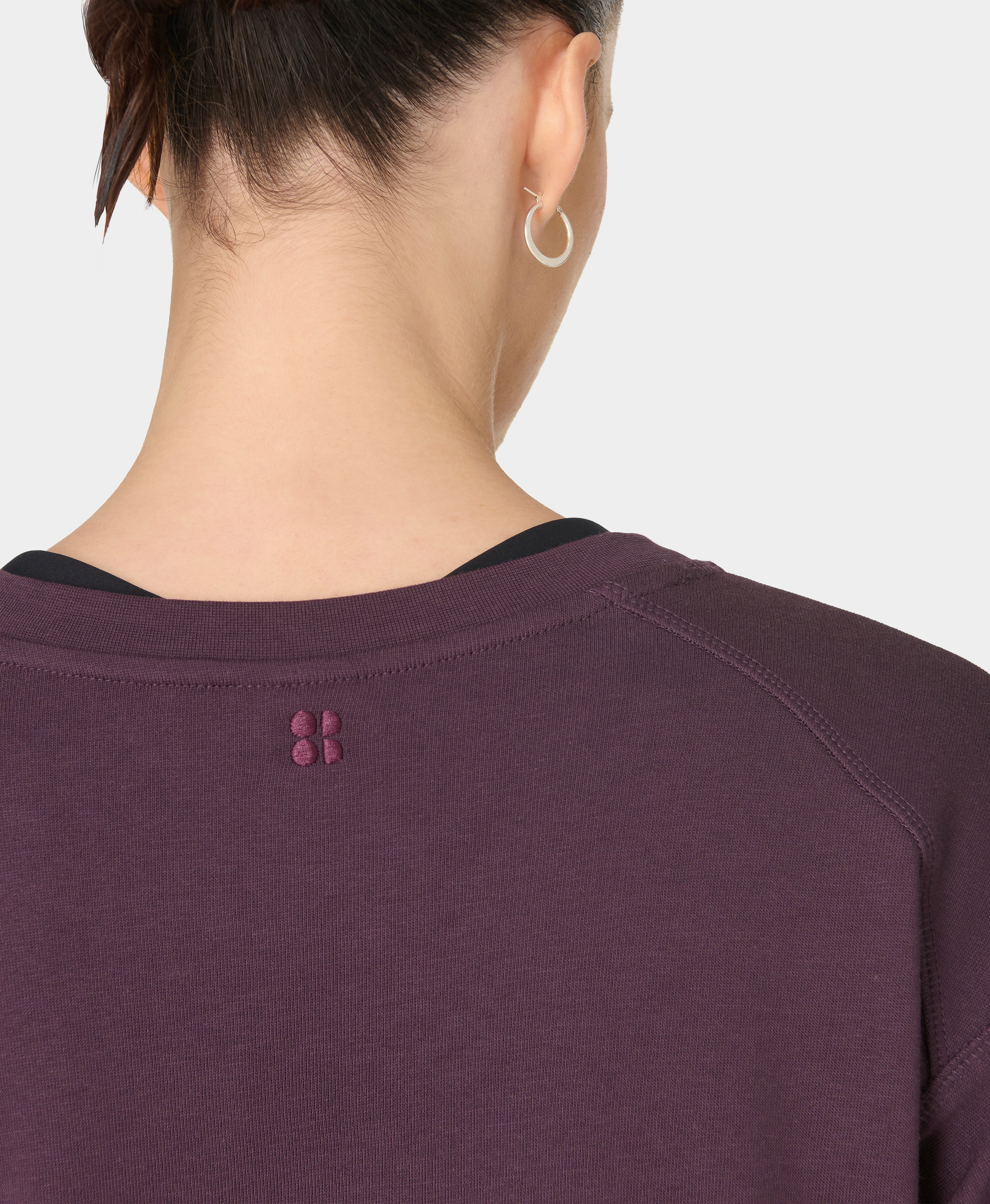 Sweatshirts de Mulher After Class Crop Sweatshirt Roxo-4