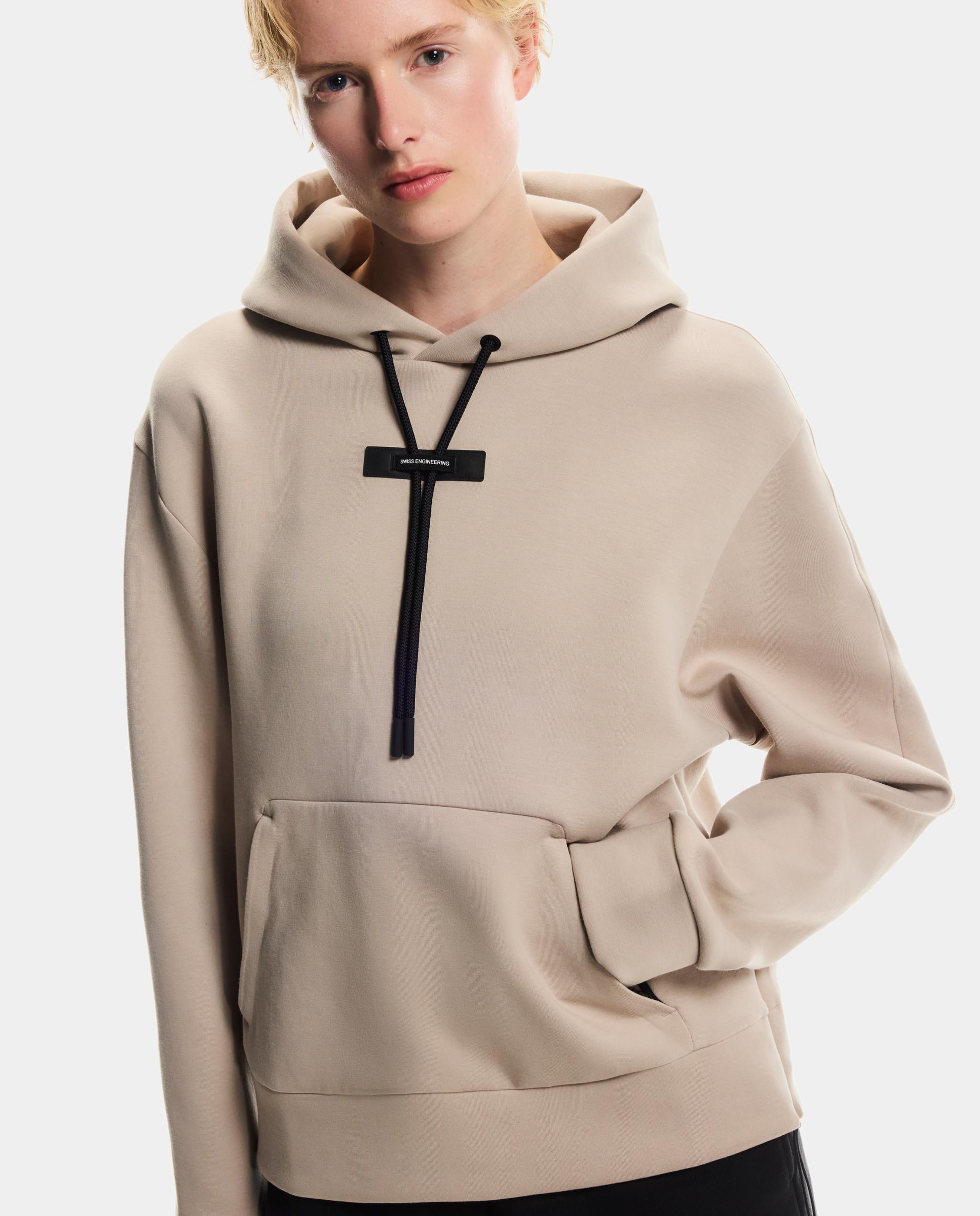 Sudadera de mujer Focus Tech Hoodie ON - Marrón Marrón-4