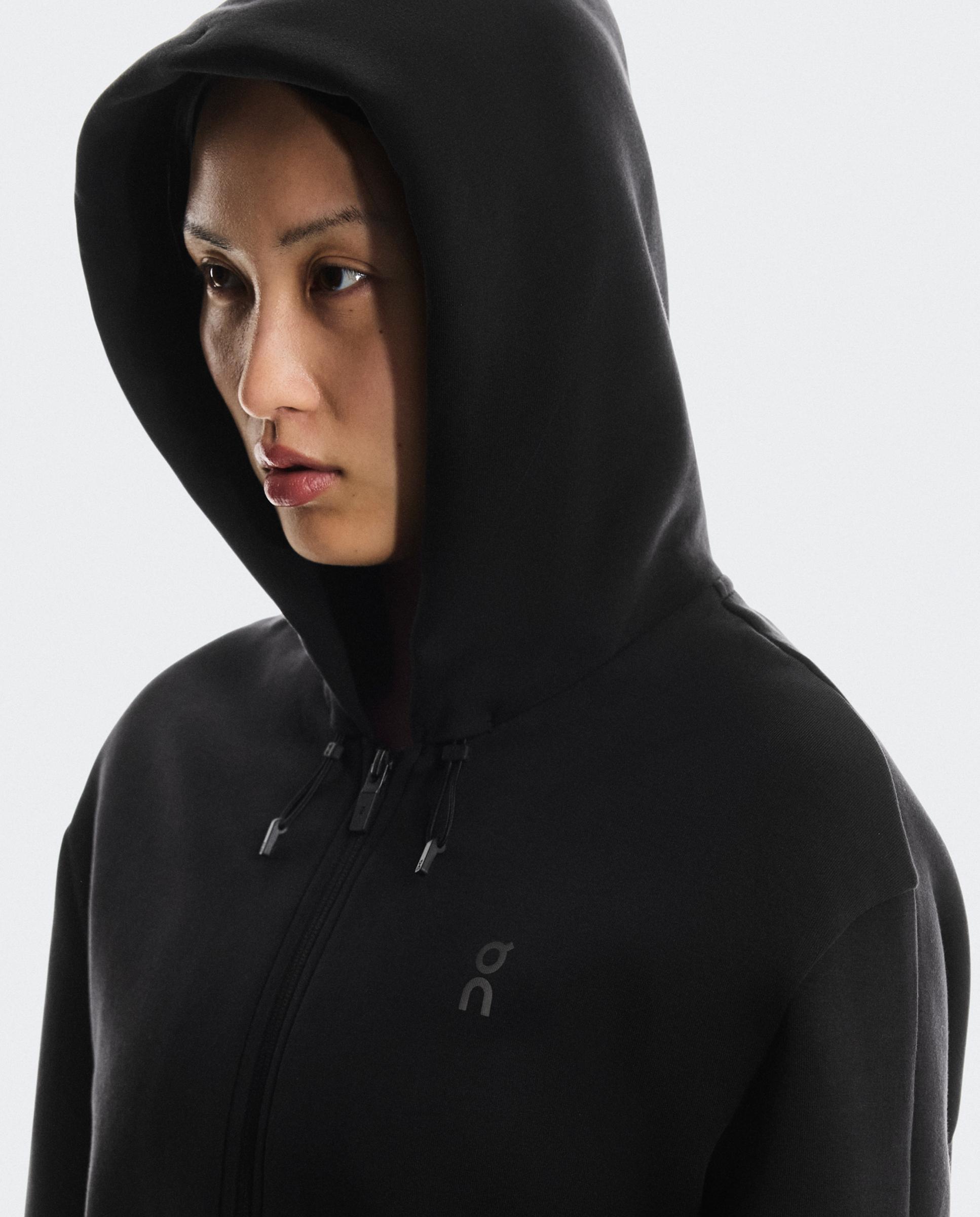 Sudadera de mujer Focus Tech Zip Hoodie ON - Negro Negro-3