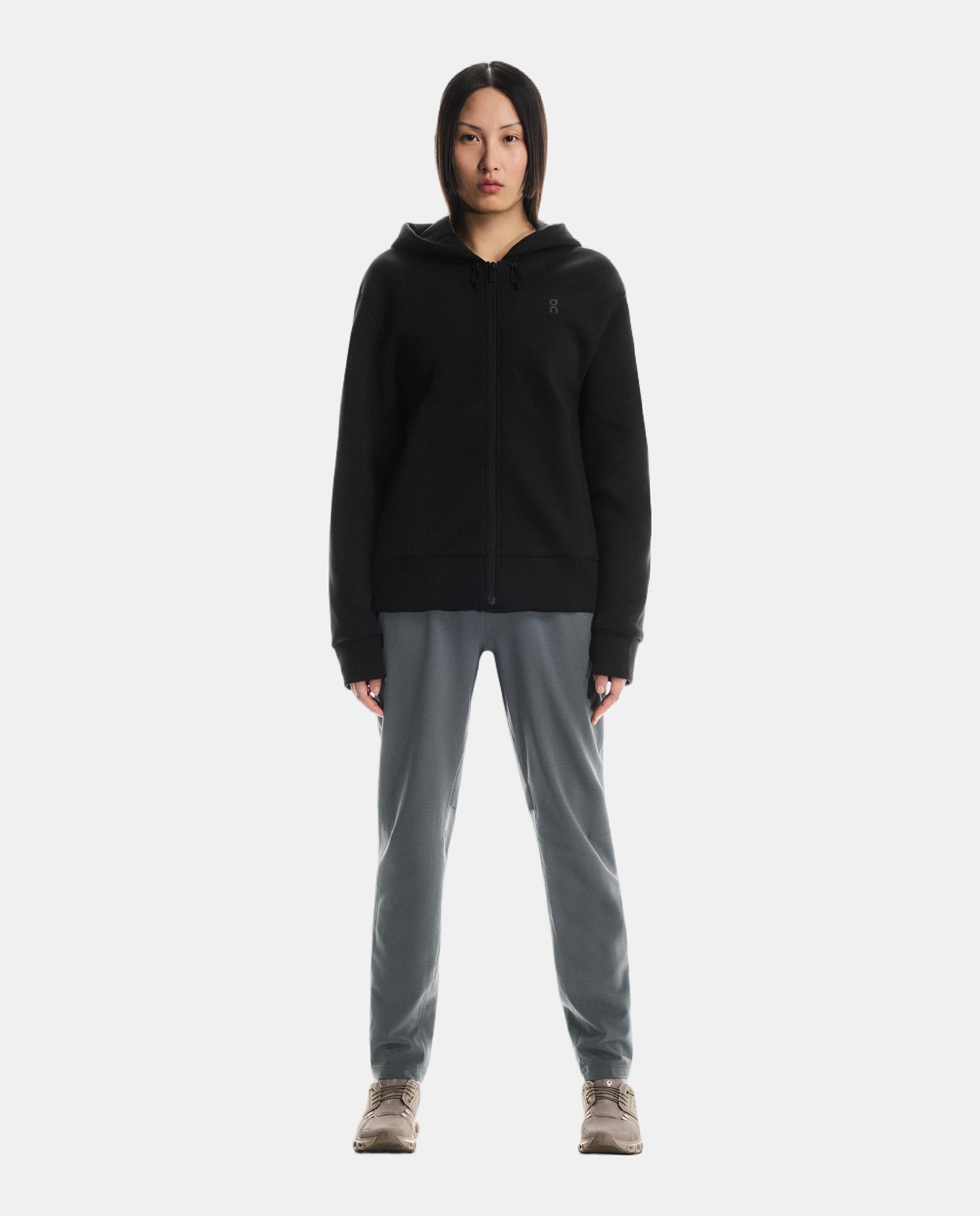 Sudadera de mujer Focus Tech Zip Hoodie ON - Negro Negro-4