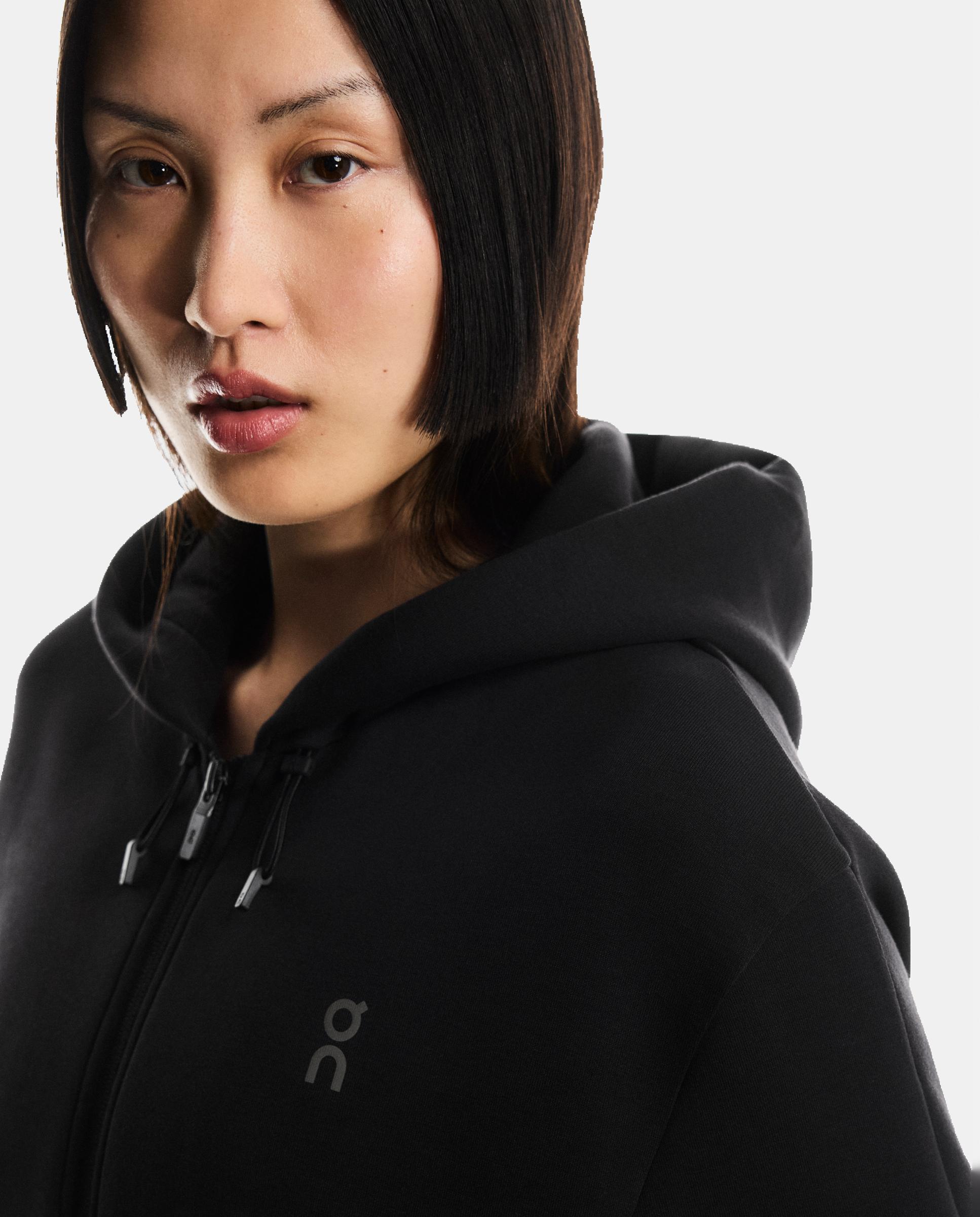 Sudadera de mujer Focus Tech Zip Hoodie ON - Negro Negro-6