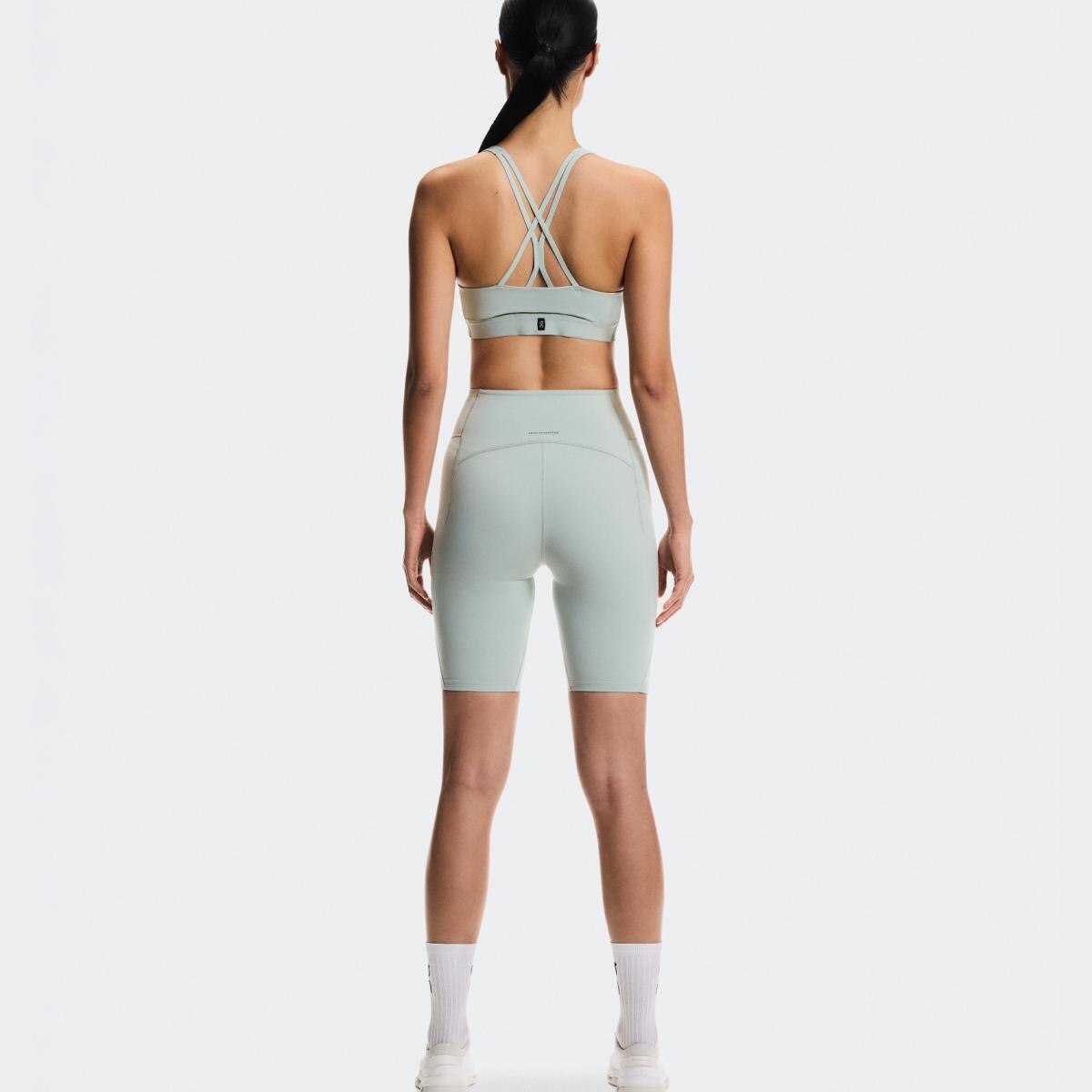 Malla corta de mujer Studio Tights Short On - Verde Verde-4