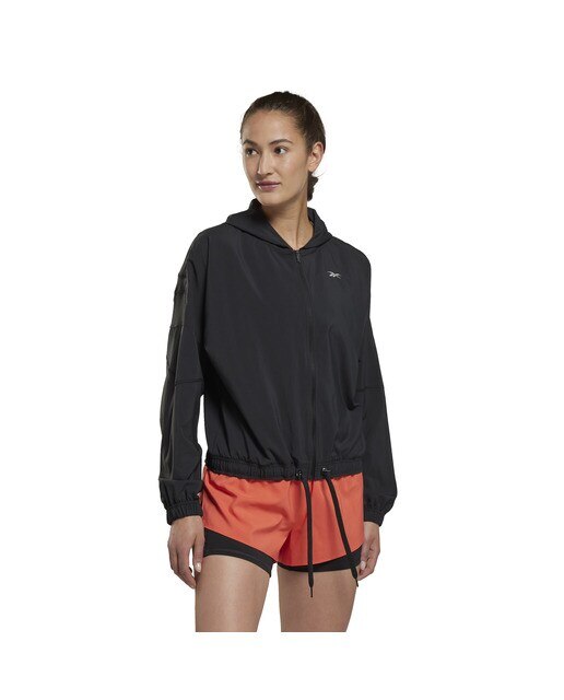Casaco Corta-Vento de Mulher Run Woven Jacket Preto-2