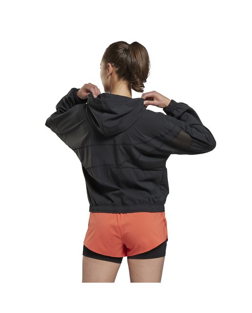 Casaco Corta-Vento de Mulher Run Woven Jacket Preto-3