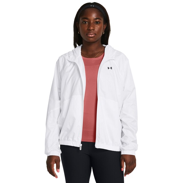 Cortavientos casual de mujer Ua Rival Sport Windbreak Jkt-Wht Under Armour