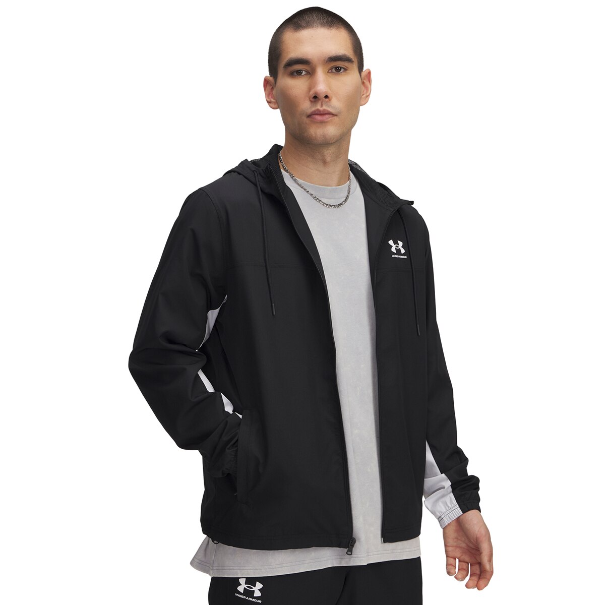 Sweatshirt de Homem UA Rival Wvn Windbreaker Preto-1