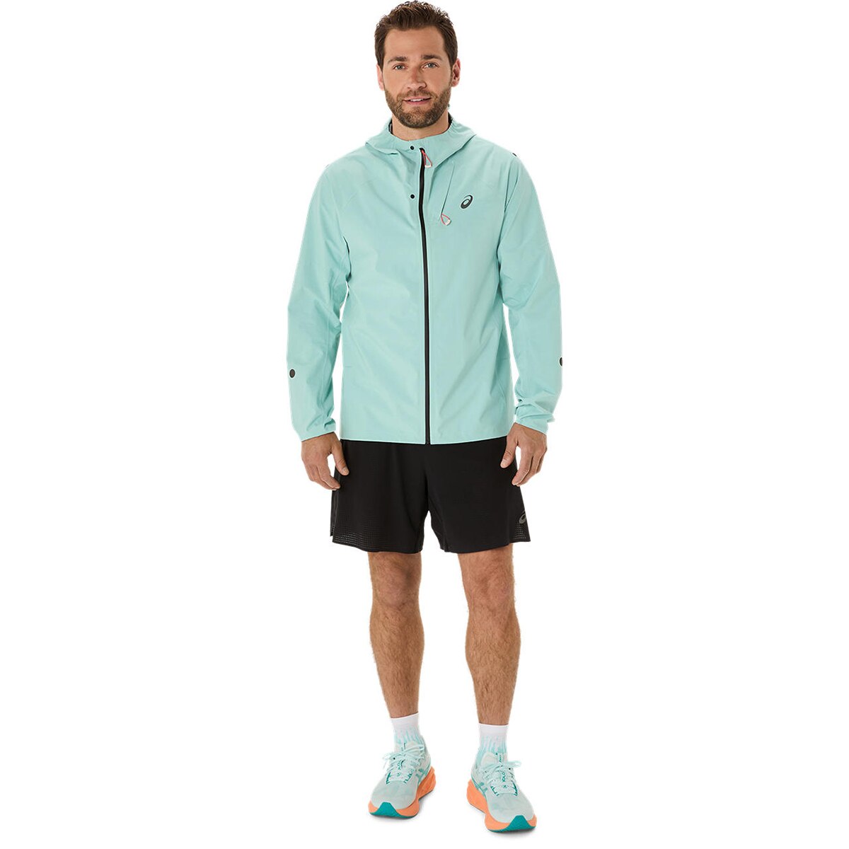 Casaco de Running de Homem Metarun Waterproof Jacket Verde-10
