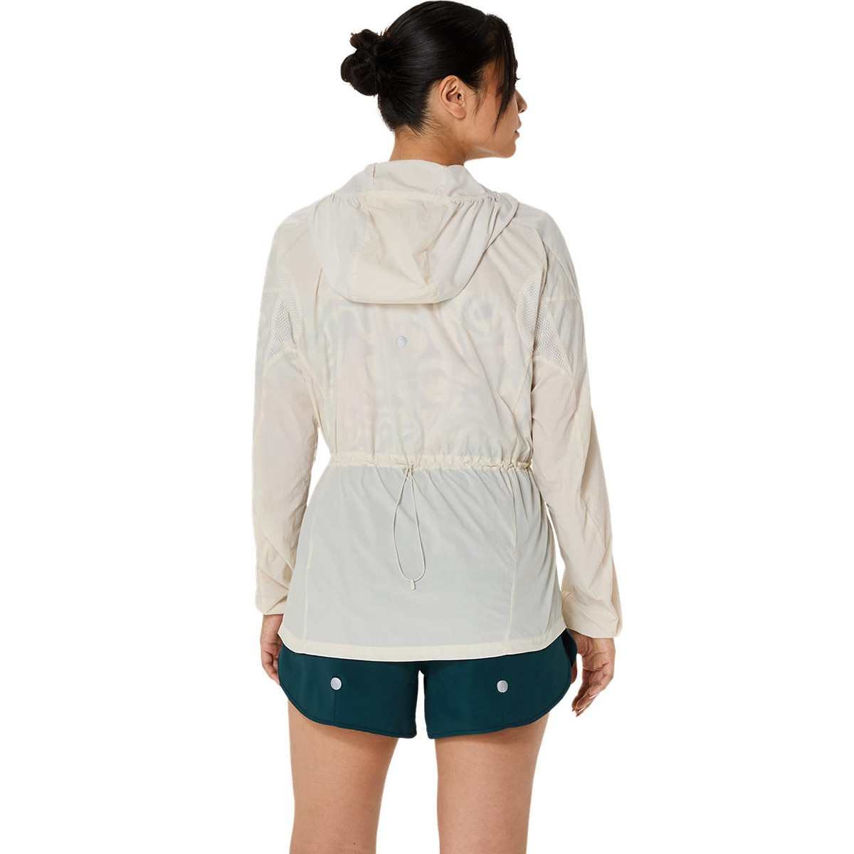 Casaco de Running de Mulher Road Packable Jacket Bege-2