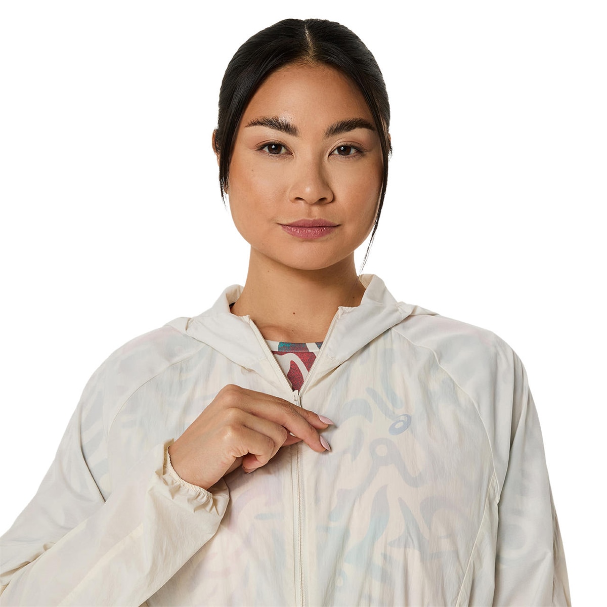 Casaco de Running de Mulher Road Packable Jacket Bege-4