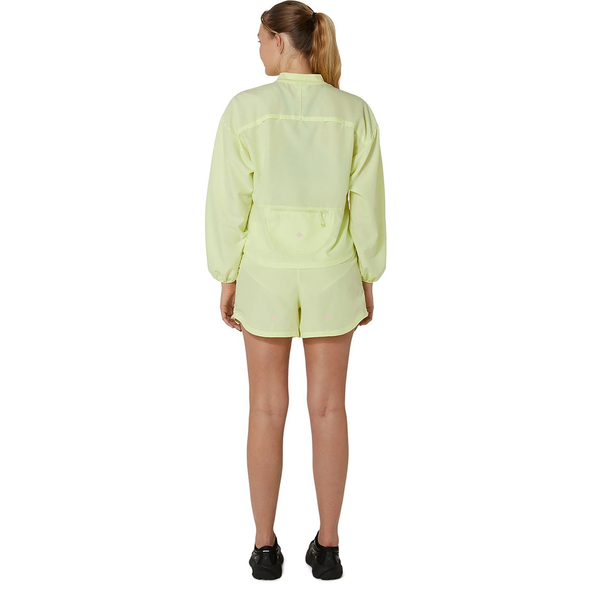 Casaco de Running de Mulher Nagino Run Adjustable Jacket Amarelo-2