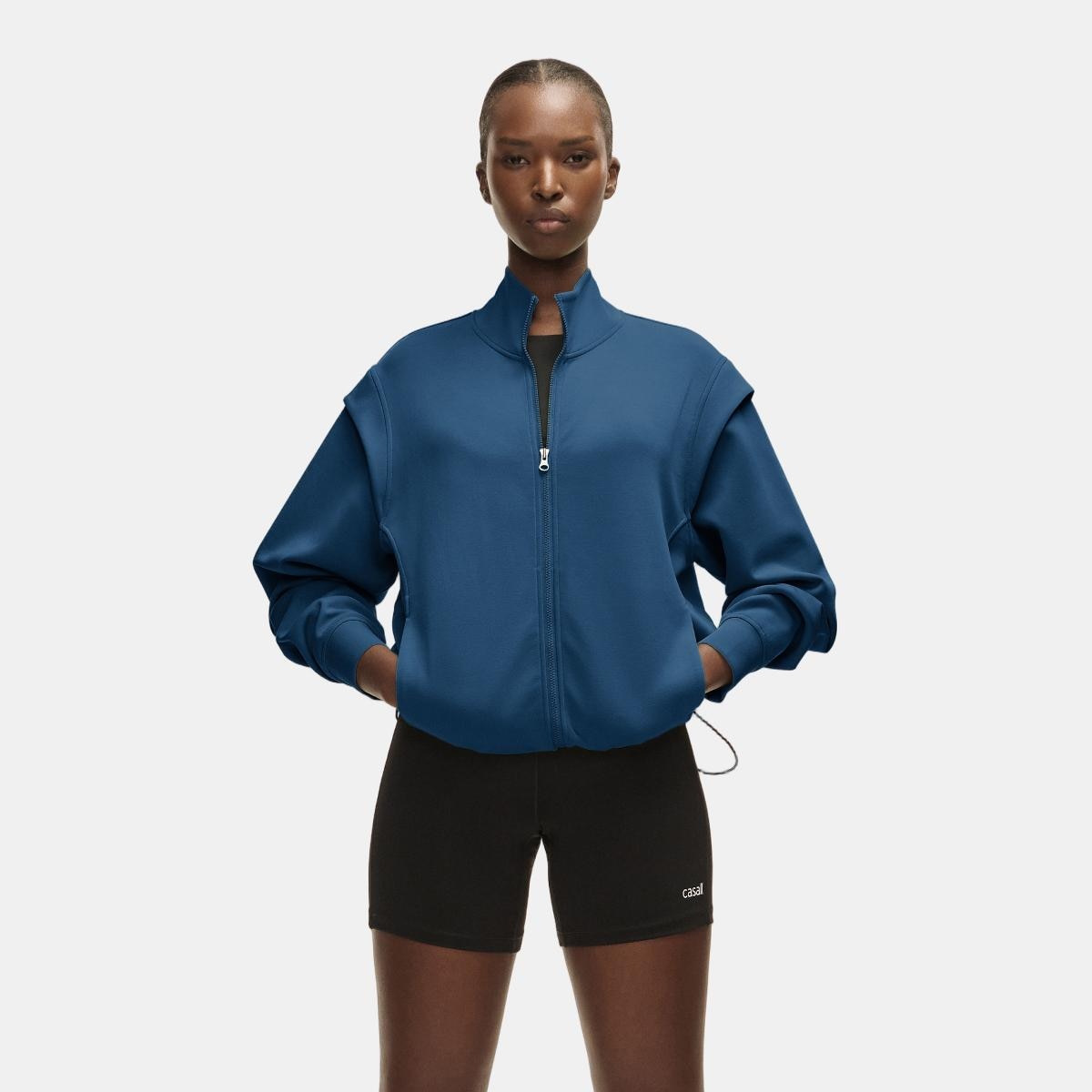 Casaco de Mulher Aria Full Zip Azul-1