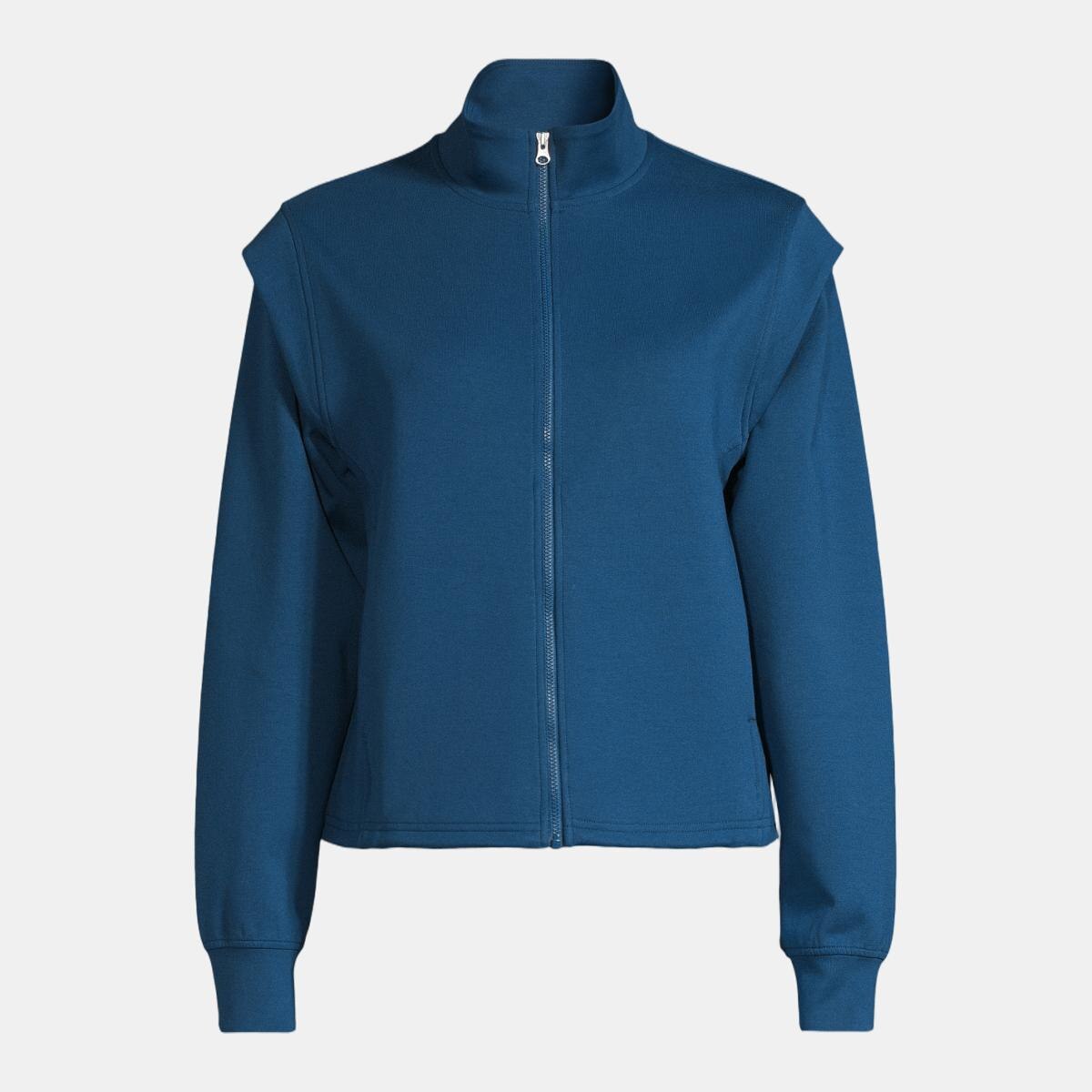 Casaco de Mulher Aria Full Zip Azul-3