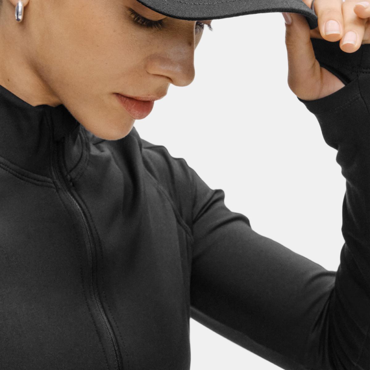 Casaco de Mulher Soft Touch Zip Jacket Preto-3