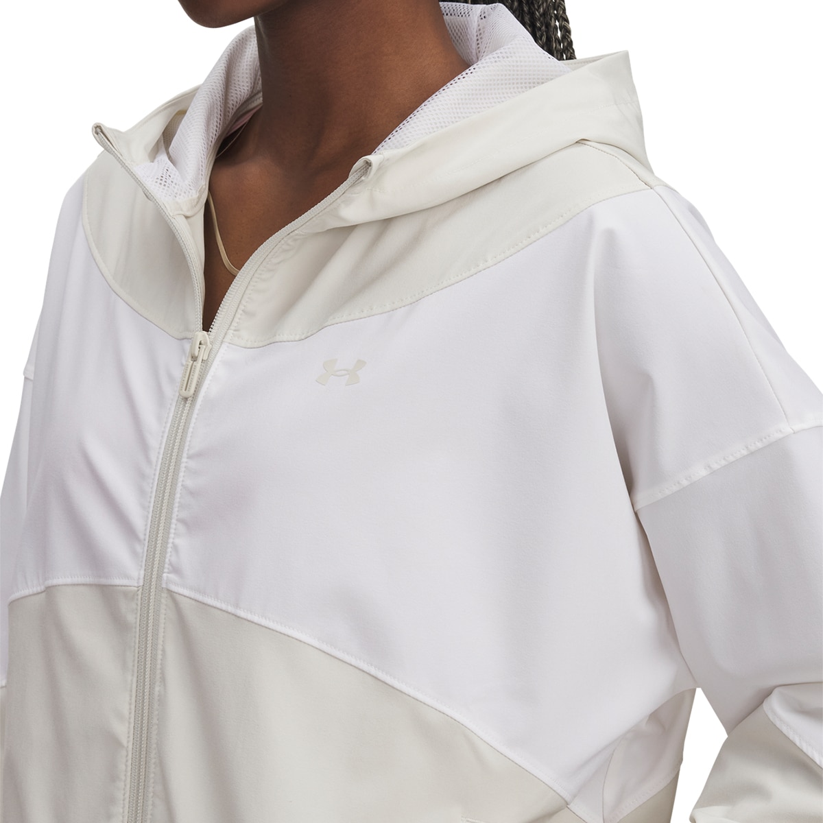 Casaco de Mulher UA Rival Woven Jkt HD Branco-3