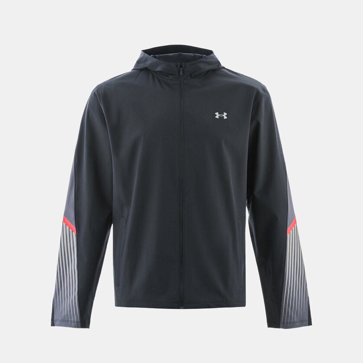 Casaco Corta-Vento de Homem UA Velociti Storm Hooded Jkt Preto-5