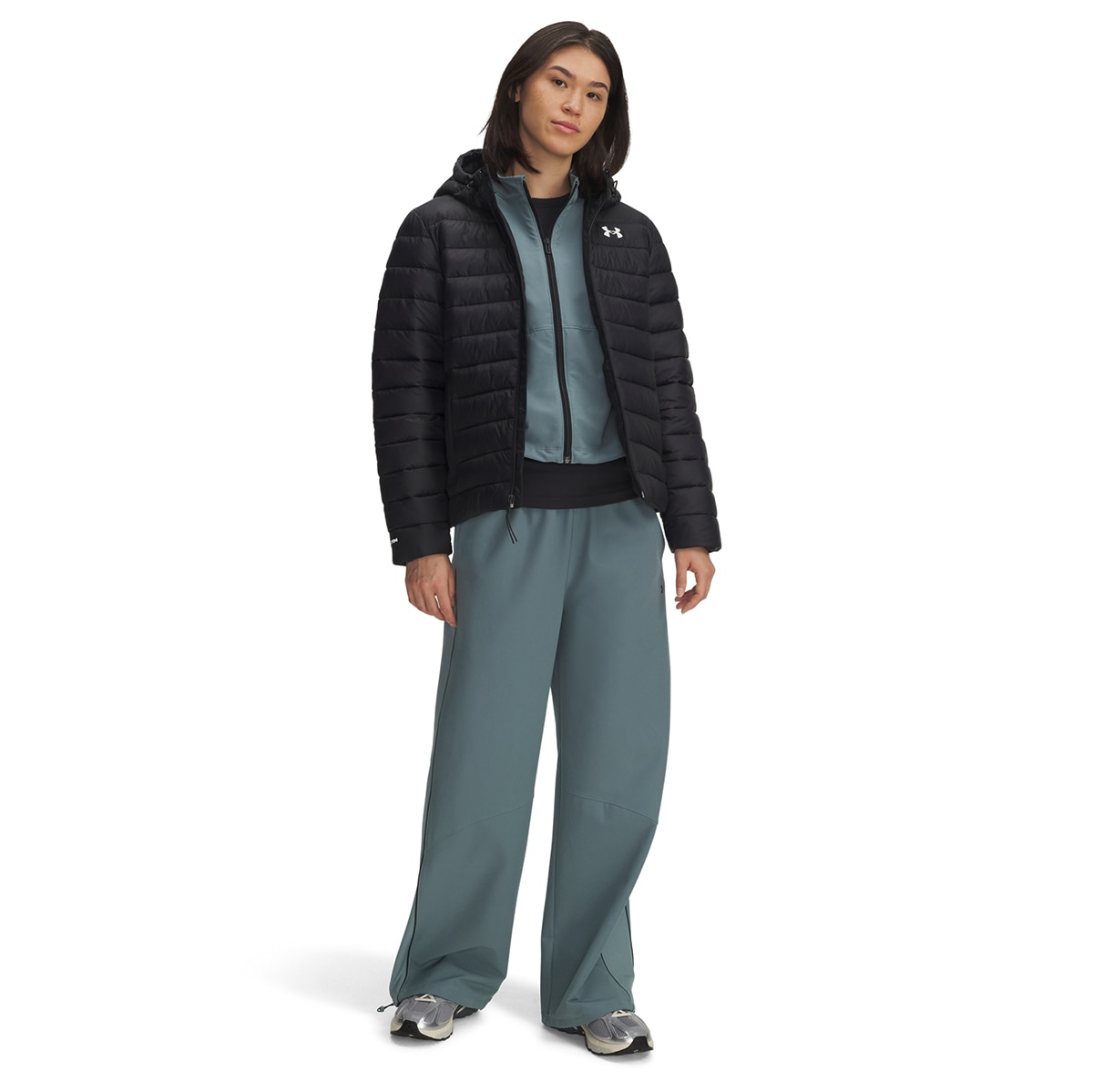Sweatshirt de Mulher UA Sportswear Insulate Jkt Preto / Branco-4