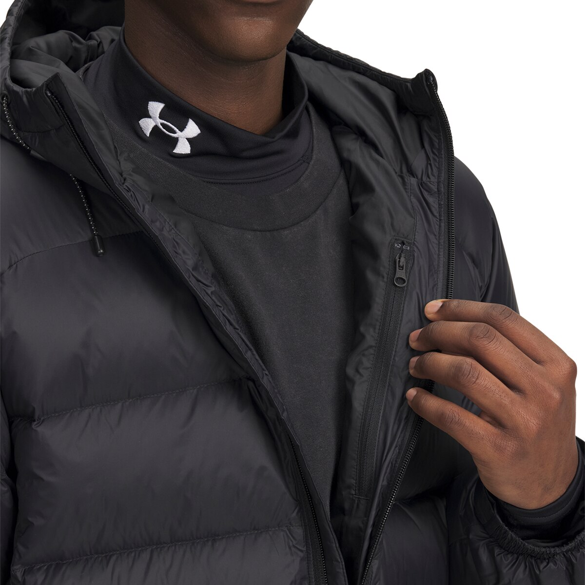 Sweatshirt de Homem UA Sportswear Down Jkt Preto / Branco-3