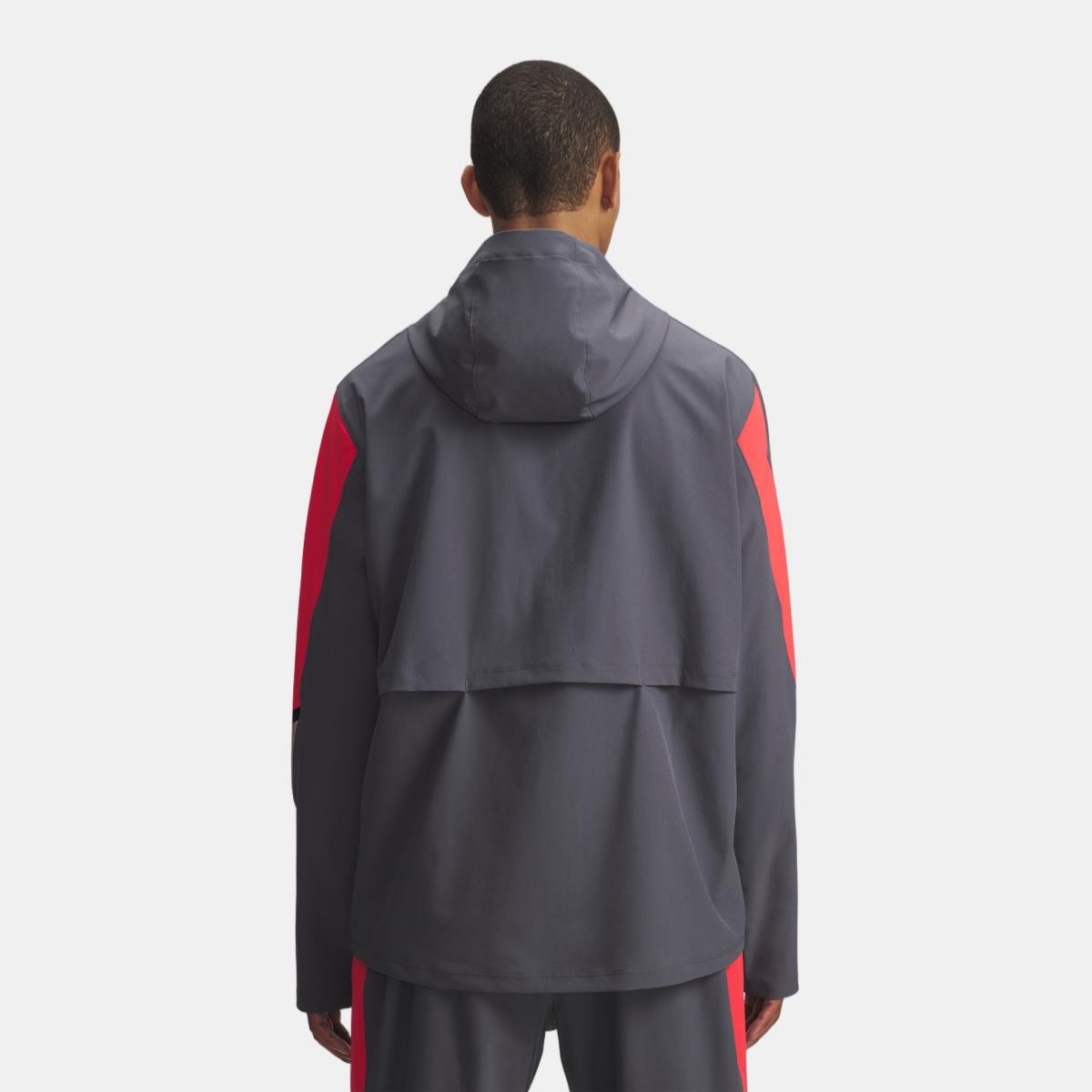 Casacos de Homem Running UA Velociti Storm Hooded Jkt Cinzento-granito-2