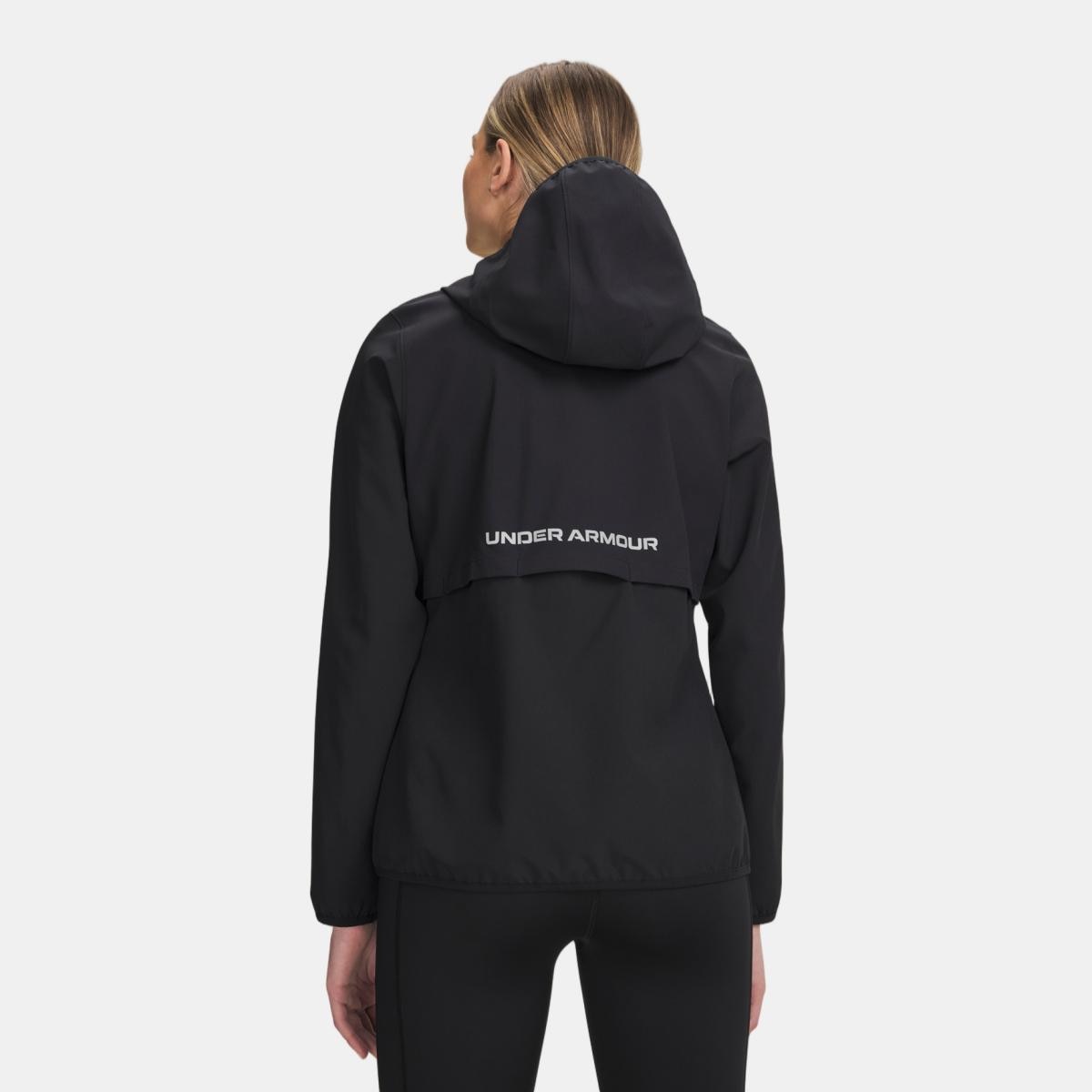 Casaco Corta-Vento de Mulher UA Velociti Storm Jacket Preto-2