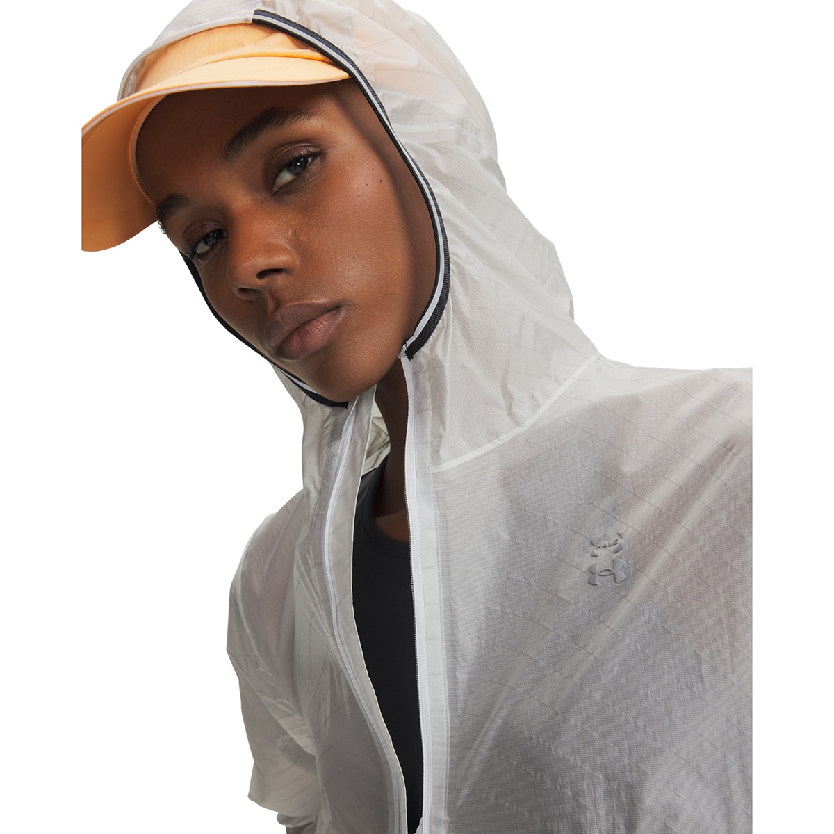 Casacos de Running UA Halo Run ReflectiveJacket Cinzento-claro-3