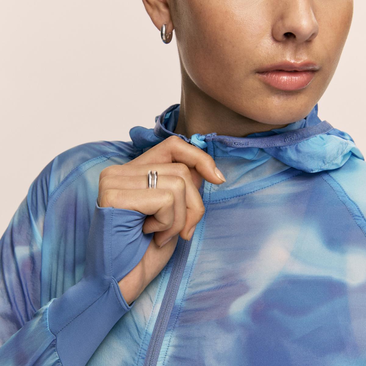 Casaco Printed Estampado/Azul-4
