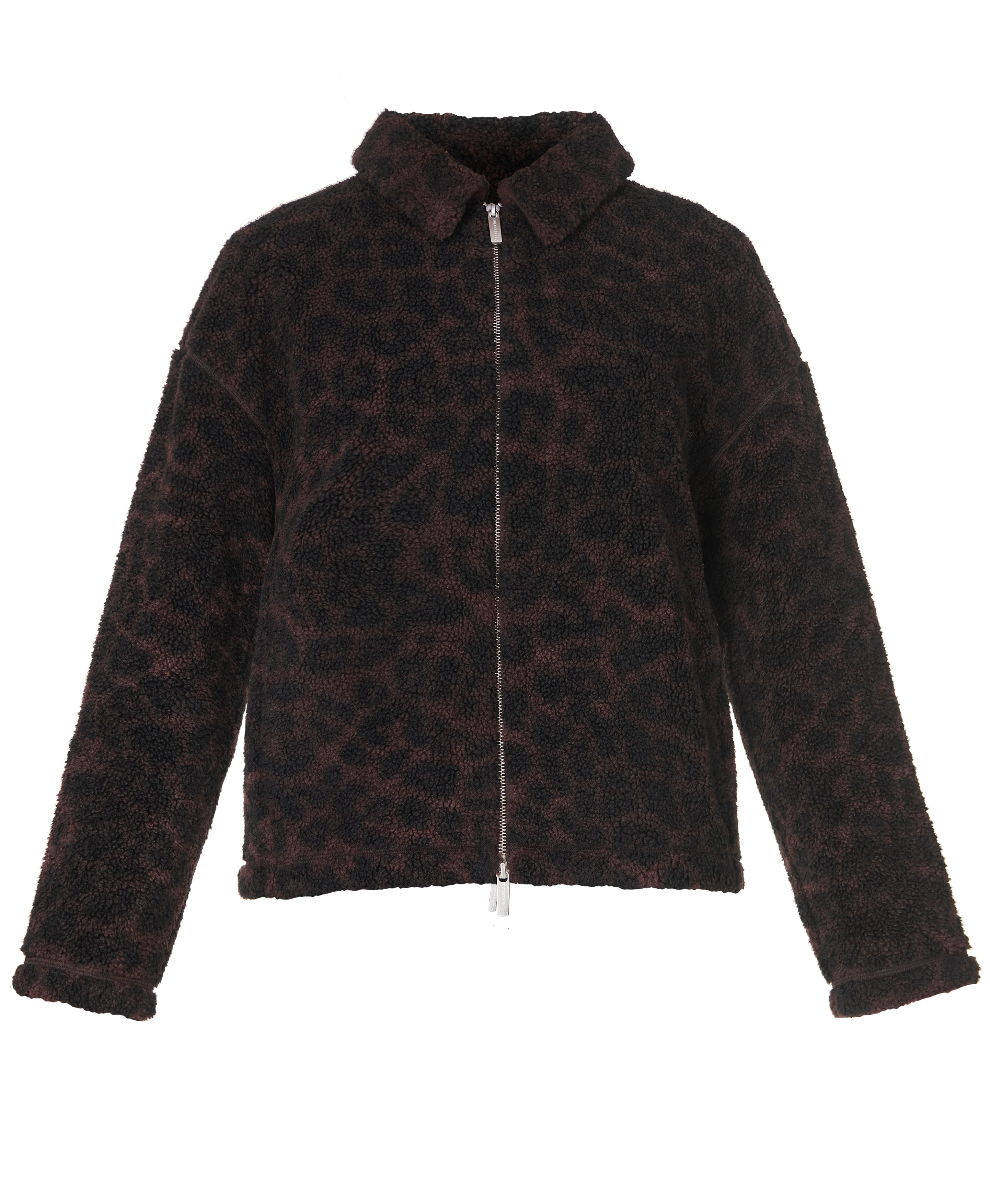 Casacos de Mulher Plush Collared Fleece Castanho-7