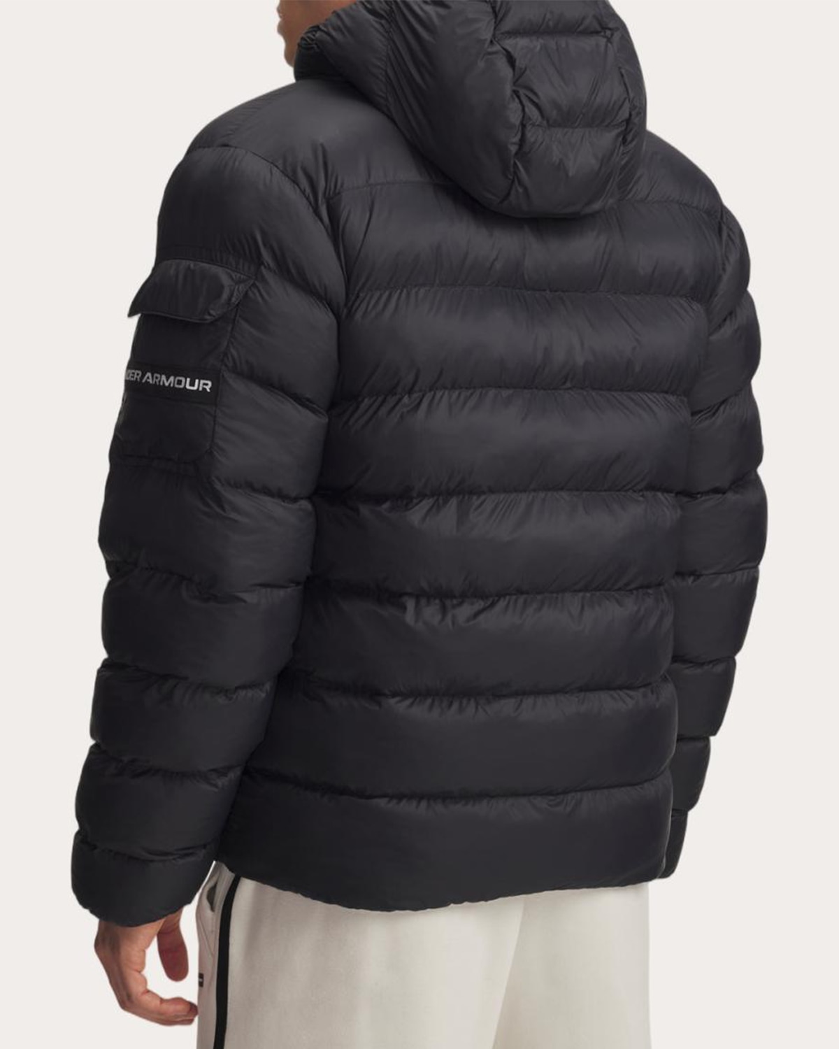 Sudadera de hombre UA Sportswear Puff Jkt Under Armour - Negro / Blanco Negro / Blanco-2