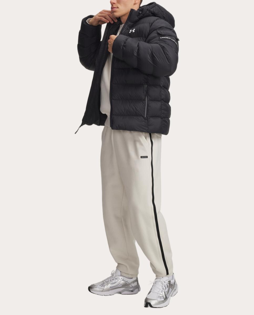 Sudadera de hombre UA Sportswear Puff Jkt Under Armour - Negro / Blanco Negro / Blanco-3