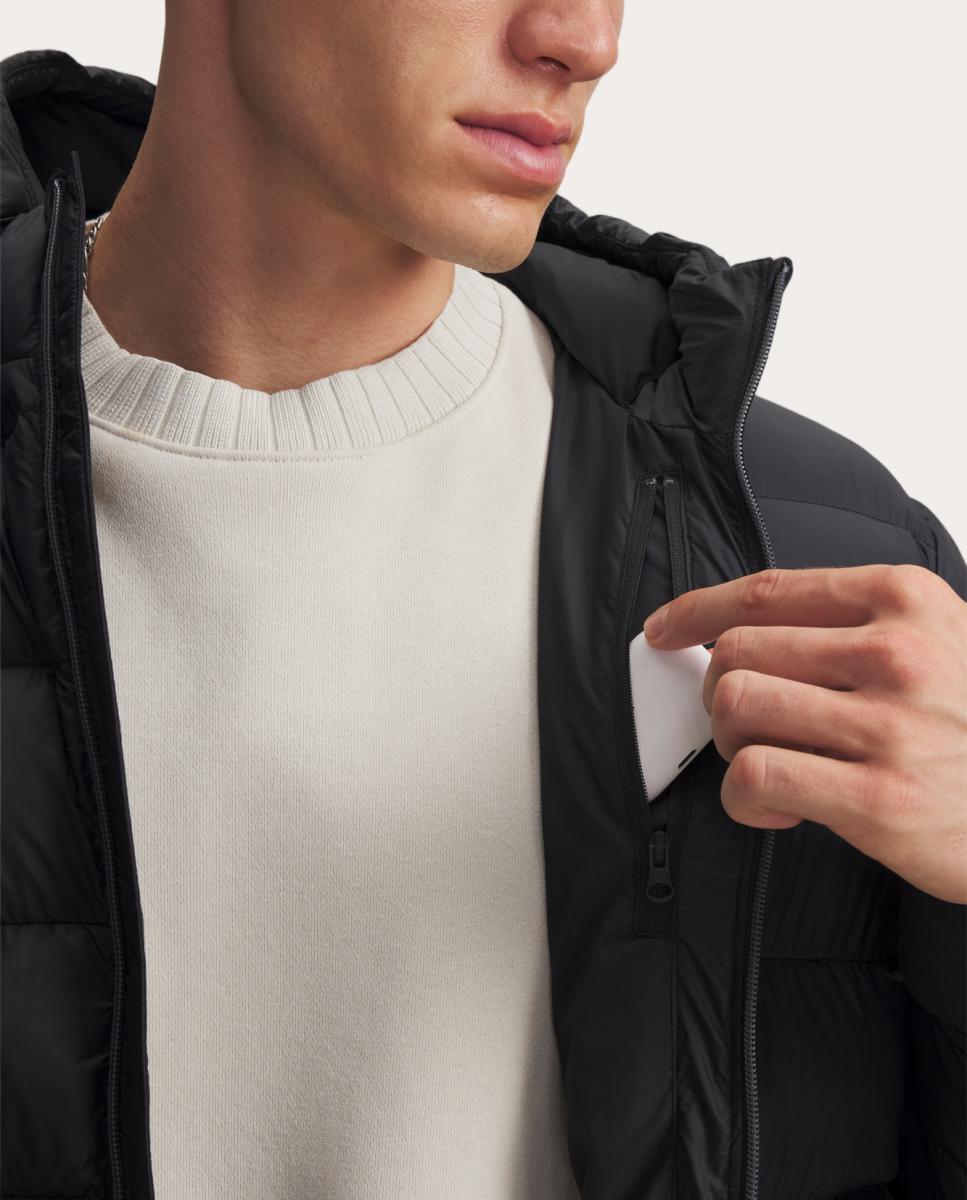 Sudadera de hombre UA Sportswear Puff Jkt Under Armour - Negro / Blanco Negro / Blanco-4