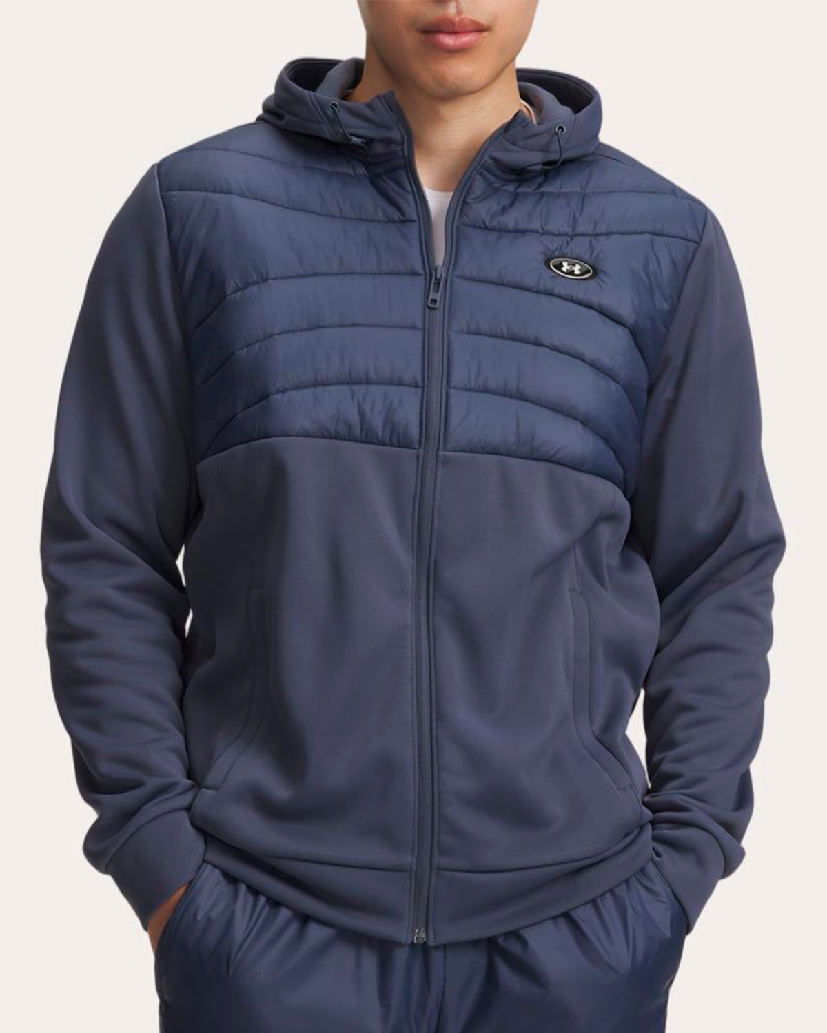 Sudadera de hombre UA AF Insulated Utility FZ Under Armour - Gris azulado Gris azulado-1